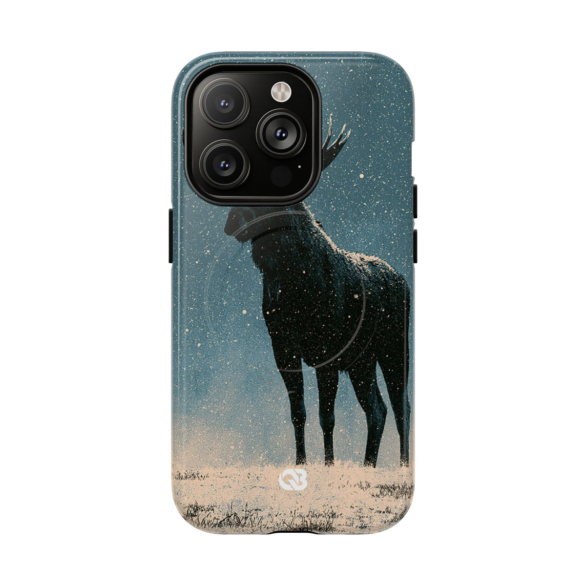 Nordic Boreal Moose · Tough 2.0 Magnetic Phone Case for iPhone · Blue