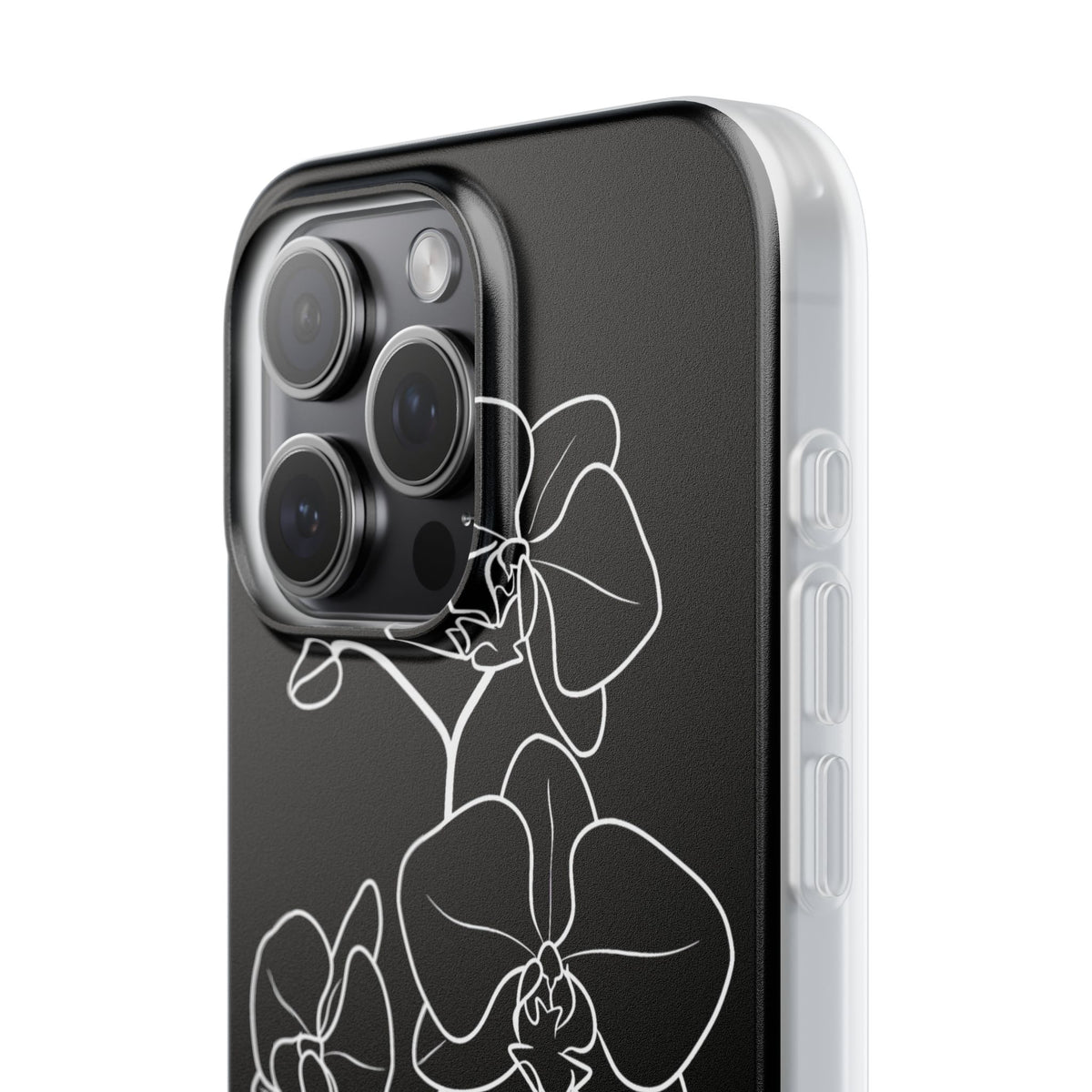 Midnight Orchid · Lite Phone Case for iPhone · Black