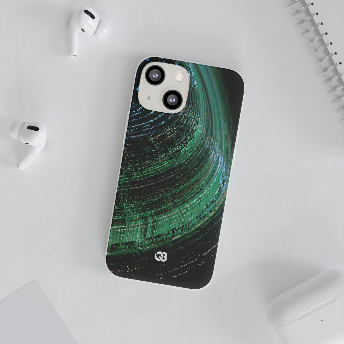 Orbital Data Stream · Lite Phone Case for iPhone · Green