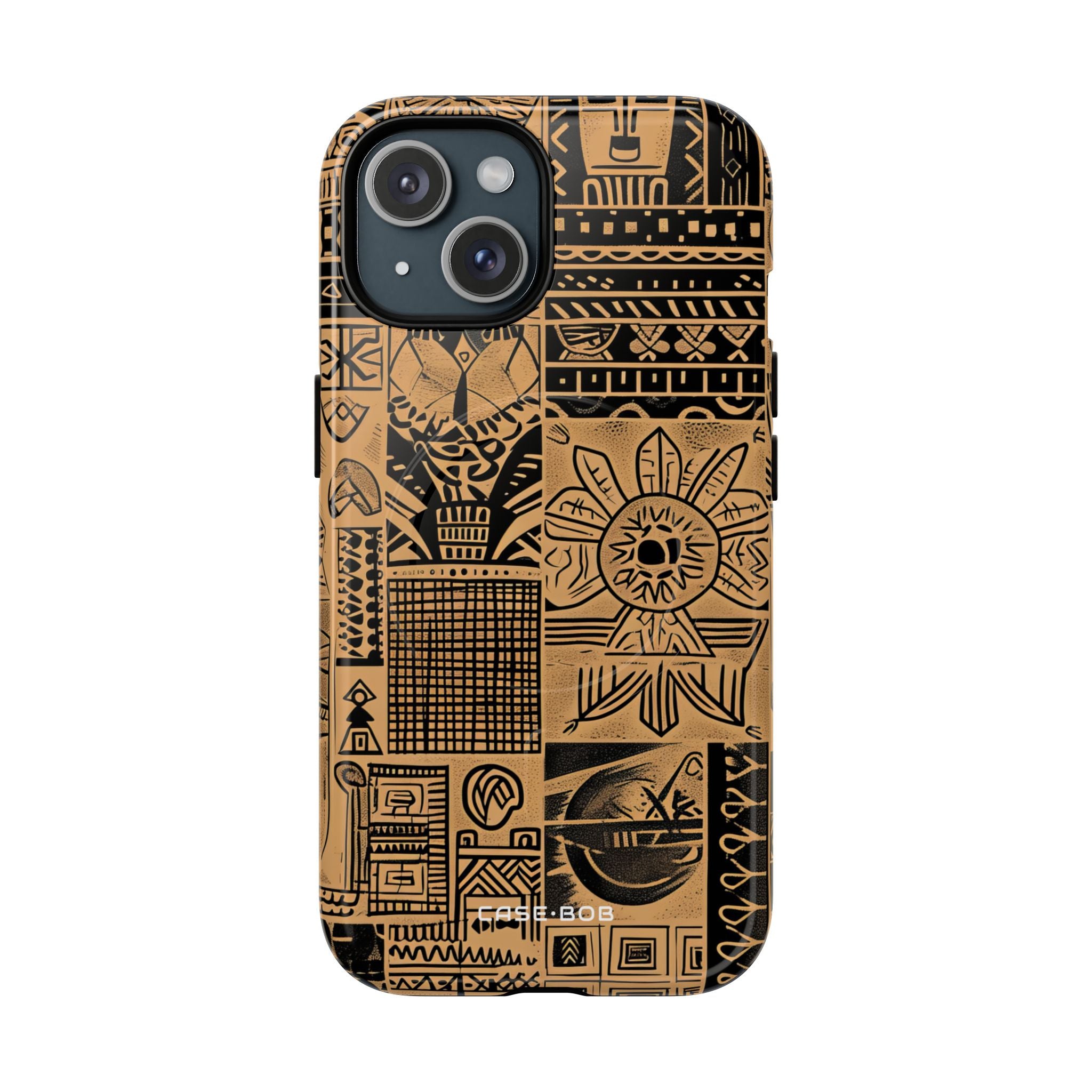 Tribal Faces iPhone 15 Case - Tough+