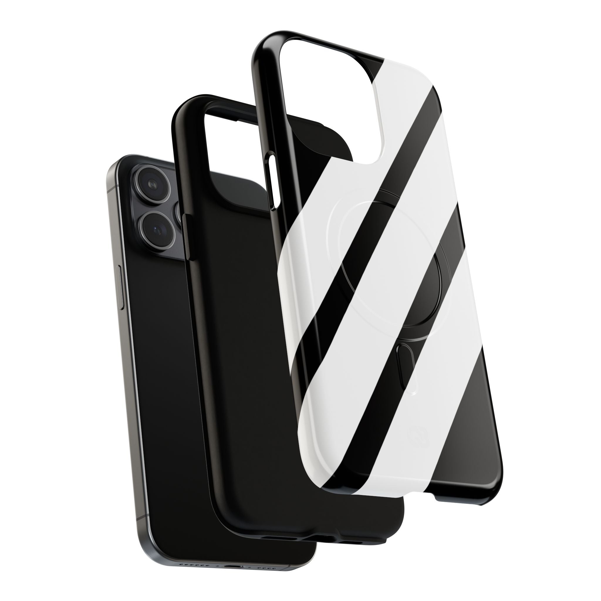 Obsidian White Bars · Tough+ Phone Case for iPhone · Magsafe