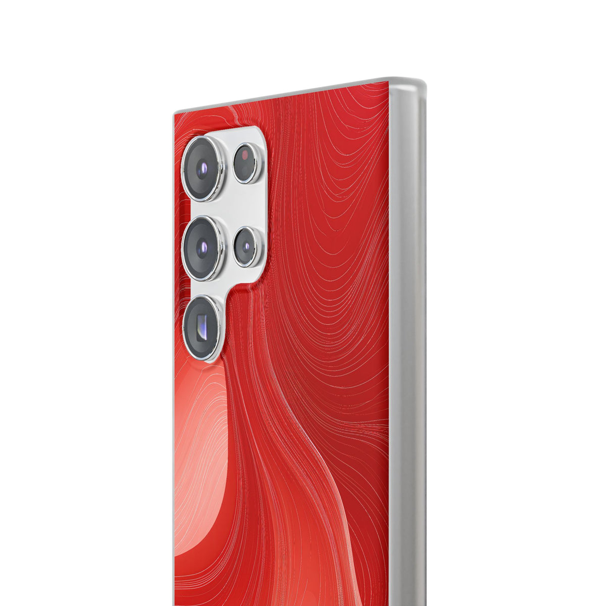 Crimson Contour · Lite Phone Case for Samsung · Red