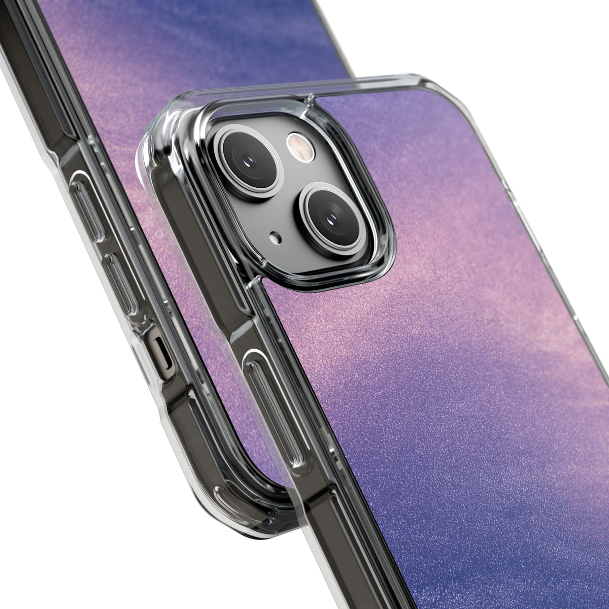 Ethereal Violet Glow · Clear Impact Magnetic Phone Case for iPhone · Purple
