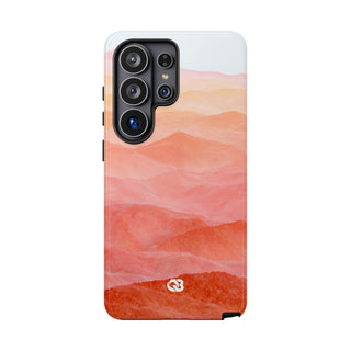 Alpenglow Ridge Vista · Tough Phone Case for Samsung · Orange