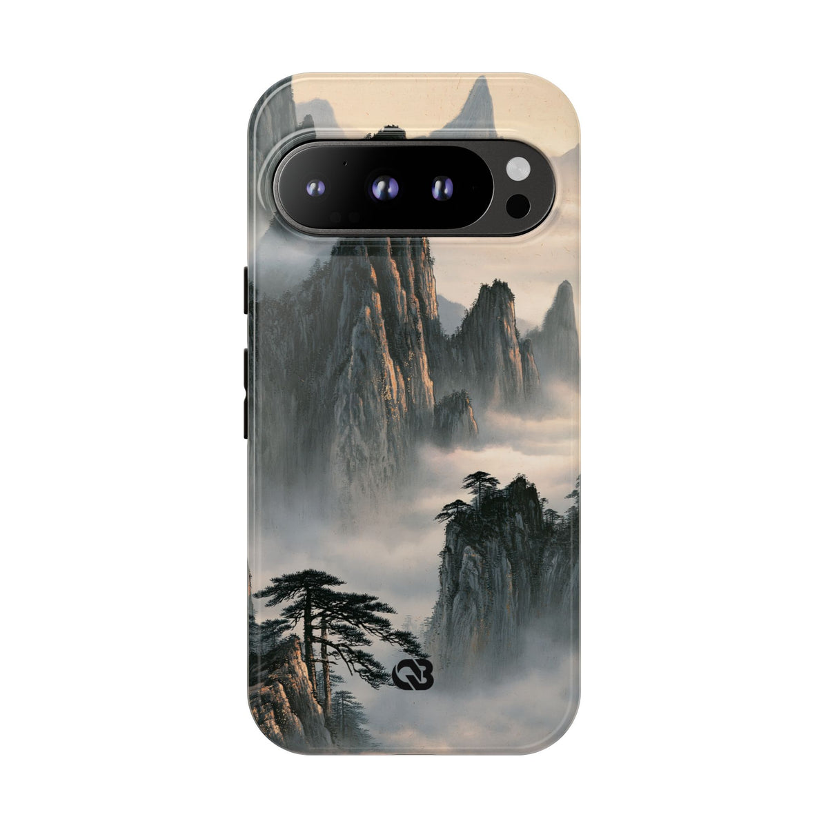 Sacred Mountain Mist · Tough Phone Case for Pixel · Beige
