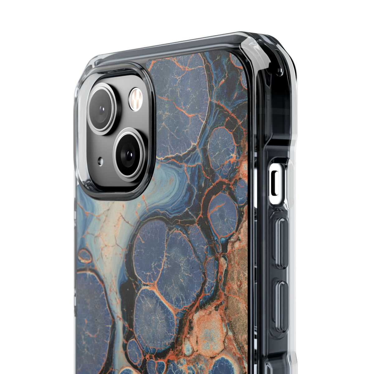 Astral Orb Resonance · Clear Impact Magnetic Phone Case for iPhone · Blue