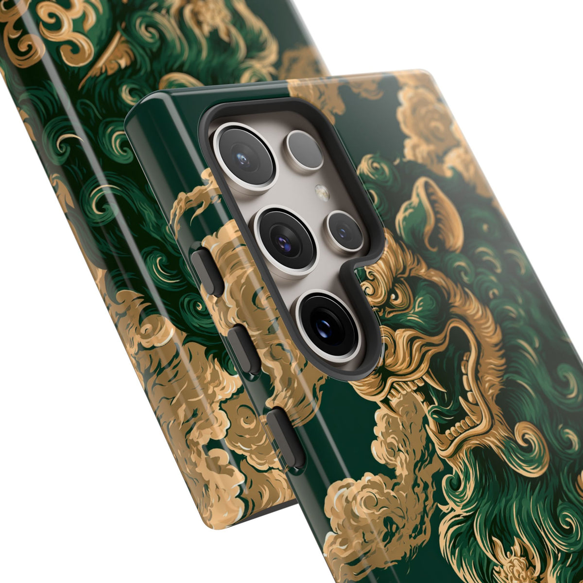 Imperial Guardian Lion · Tough Phone Case for Samsung · Green