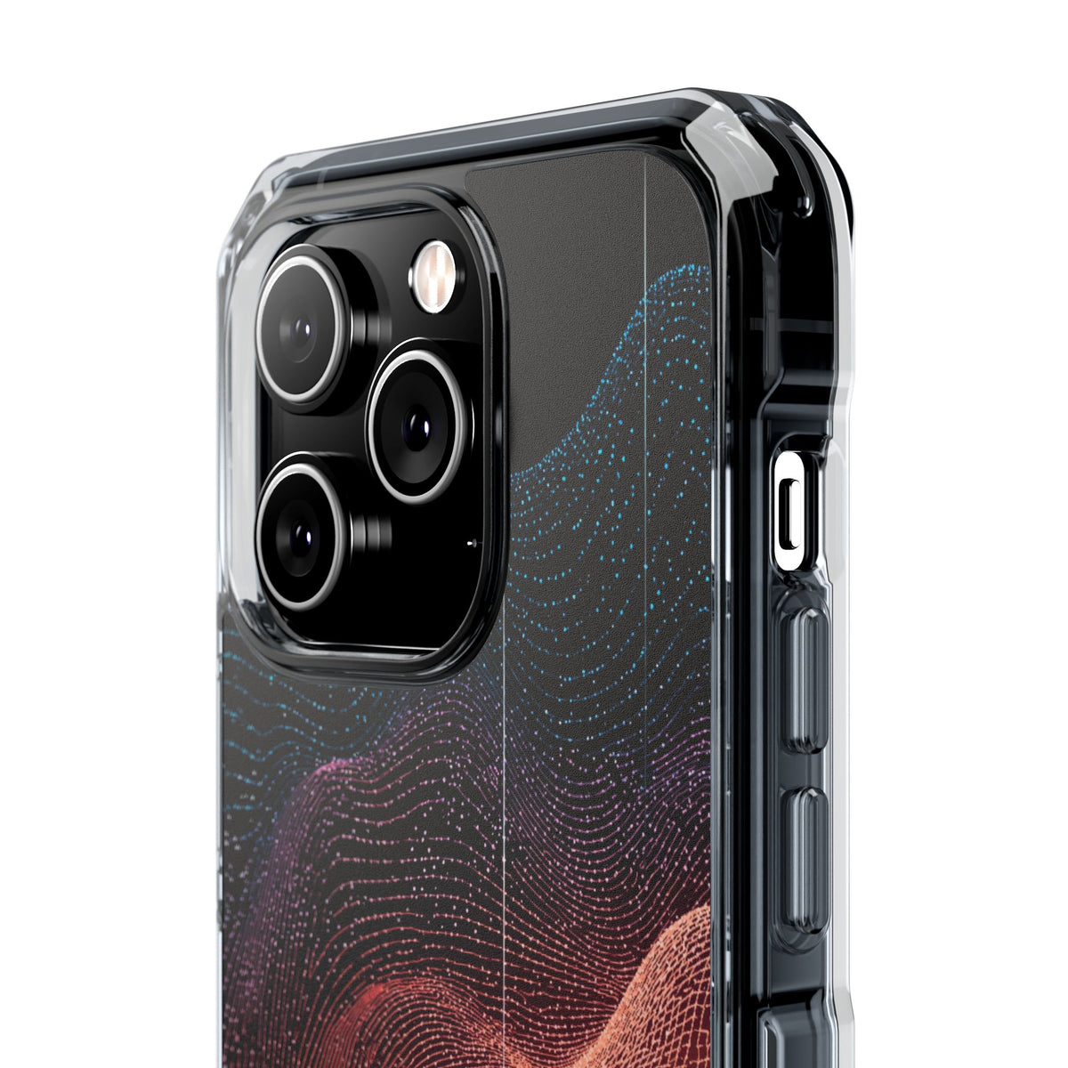 Spectral Elevation · Clear Impact Magnetic Phone Case for iPhone · Orange