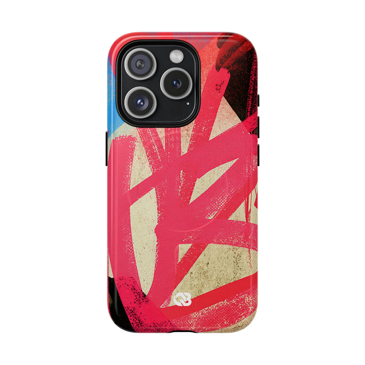Neon Spray Tag · Tough 2.0 Magnetic Phone Case for iPhone · Pink