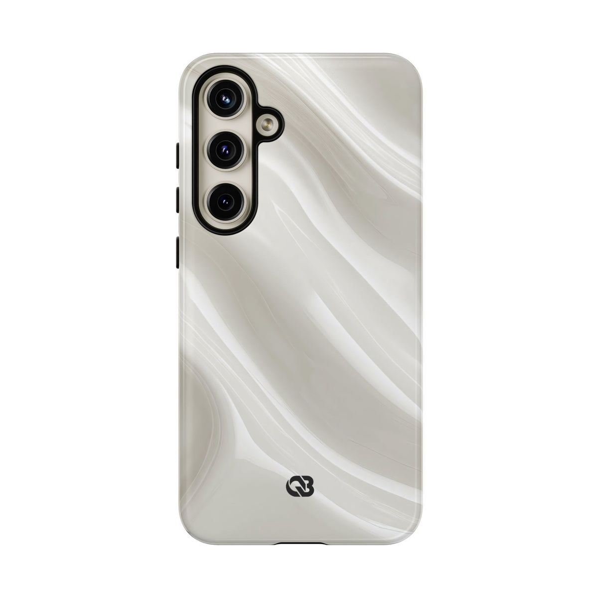 Liquid Enamel Fold · Tough Phone Case for Samsung · White