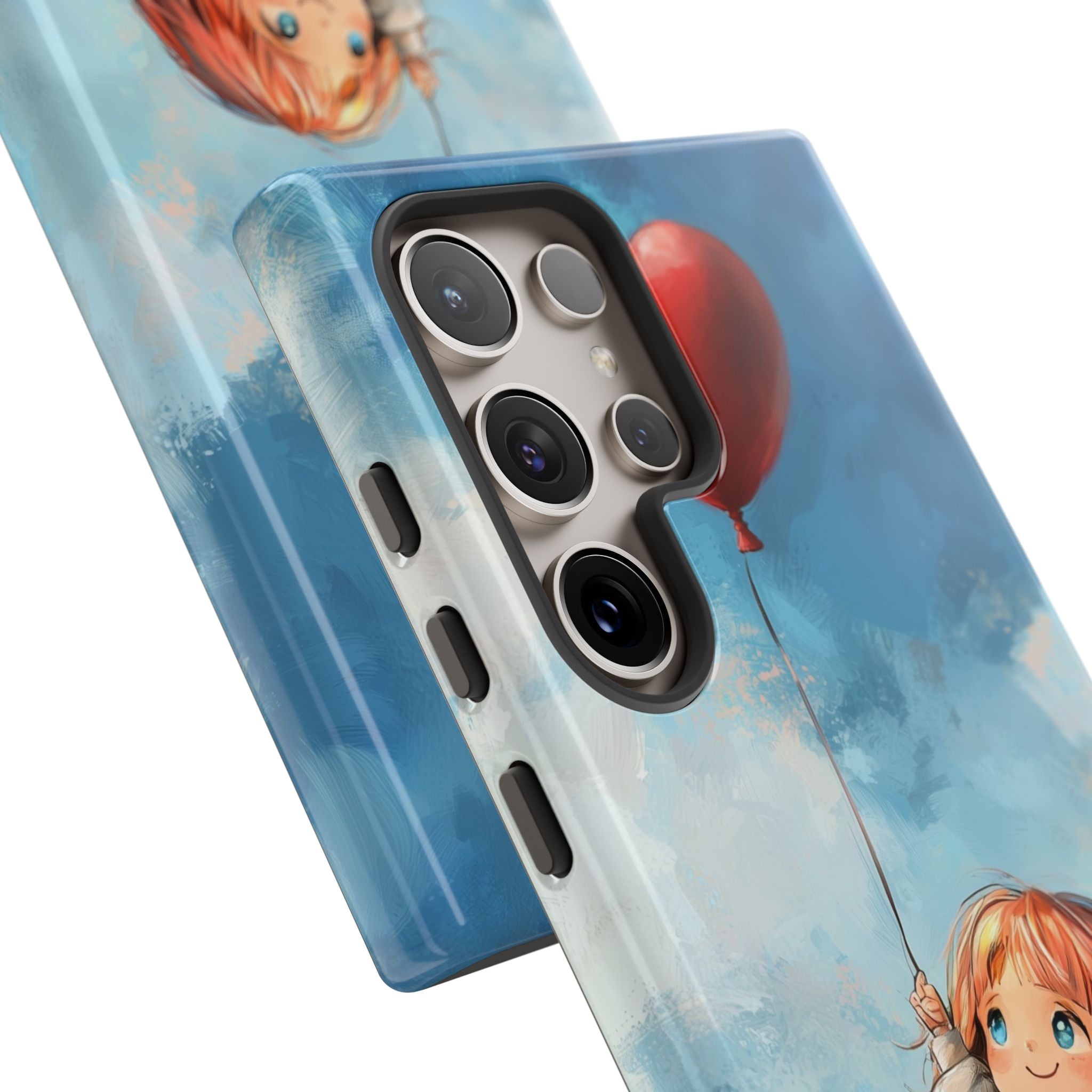 Crimson Heart Sky · Tough Phone Case for Samsung