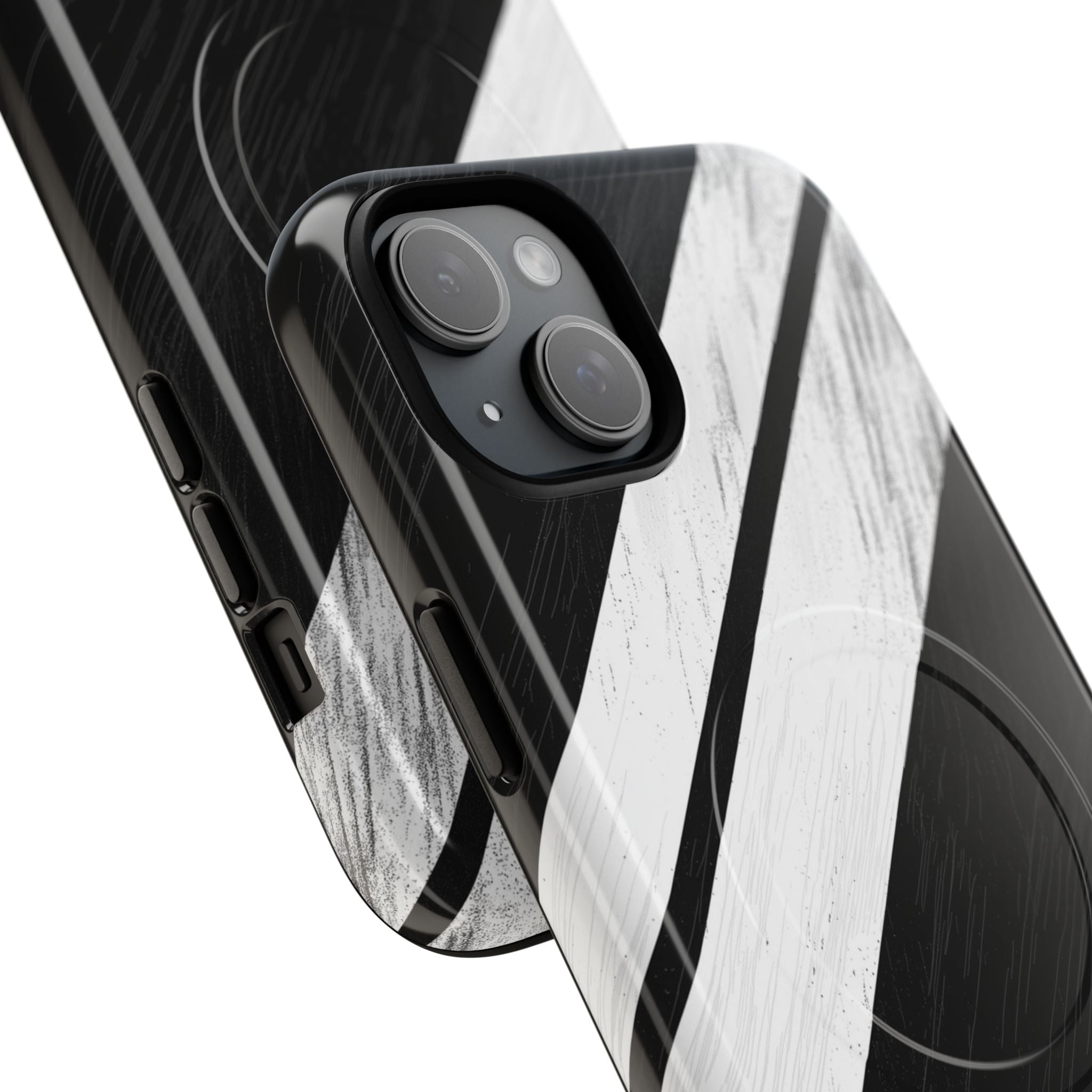 Distressed Stripe Motion iPhone 15 Plus Case - Tough+