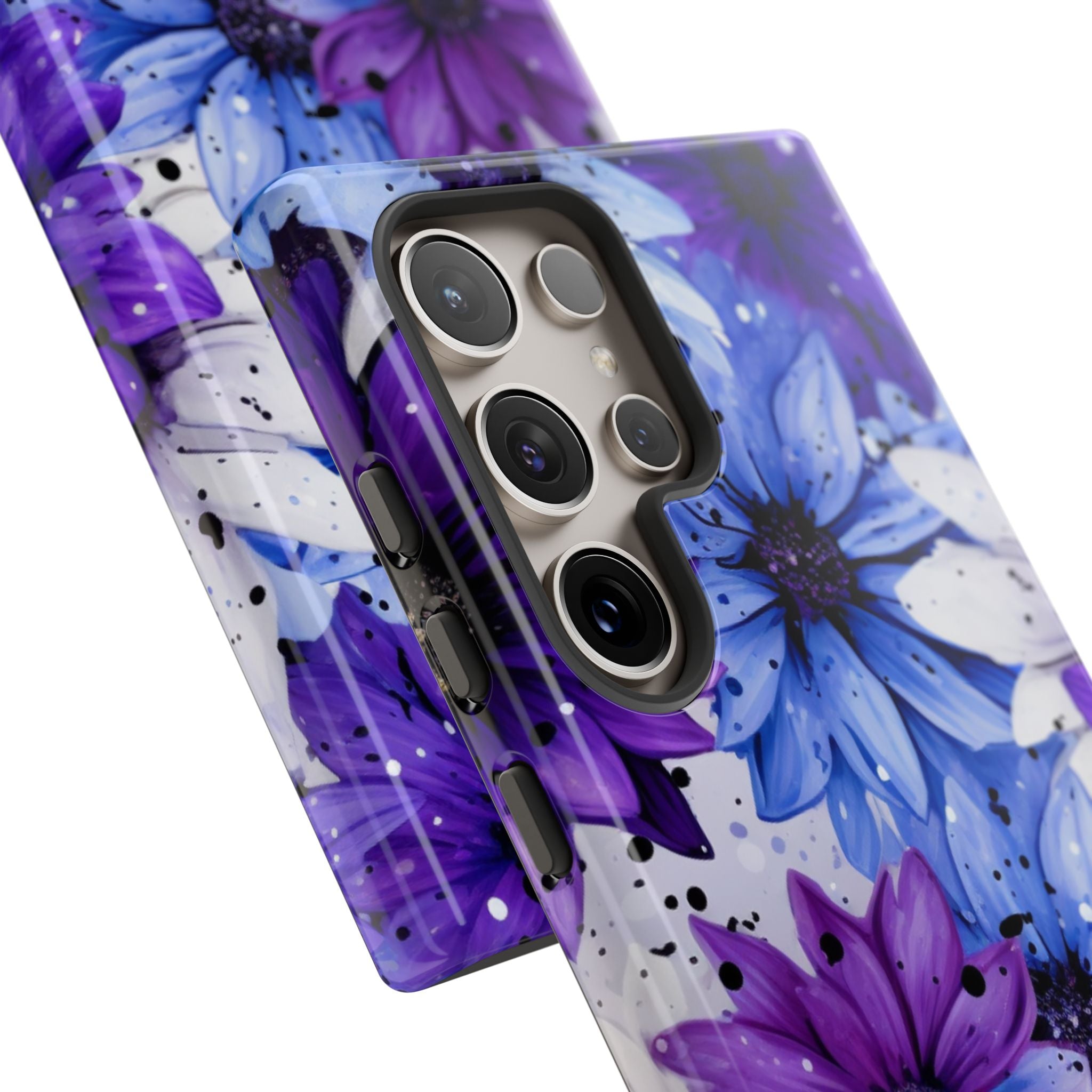Ink Splatter Blooms · Tough Coque de téléphone pour Samsung