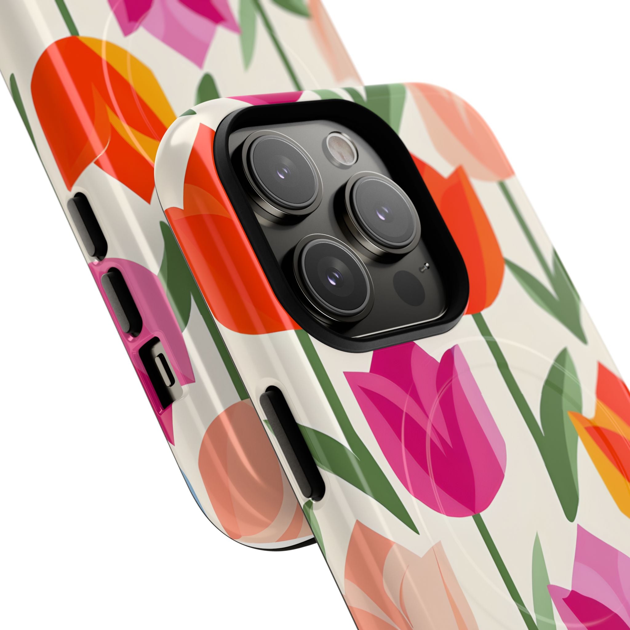 Vibrant Petal Grid · Tough+ Handyhülle für iPhone · Magsafe