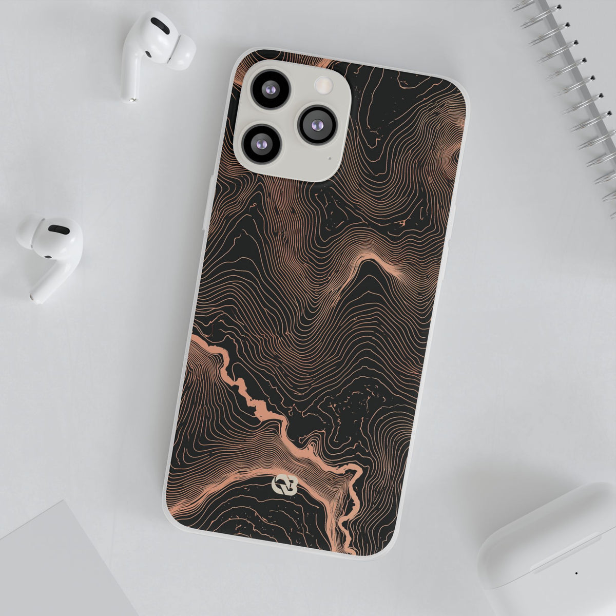 Mesa Elevation Contour · Lite Phone Case for iPhone · Black