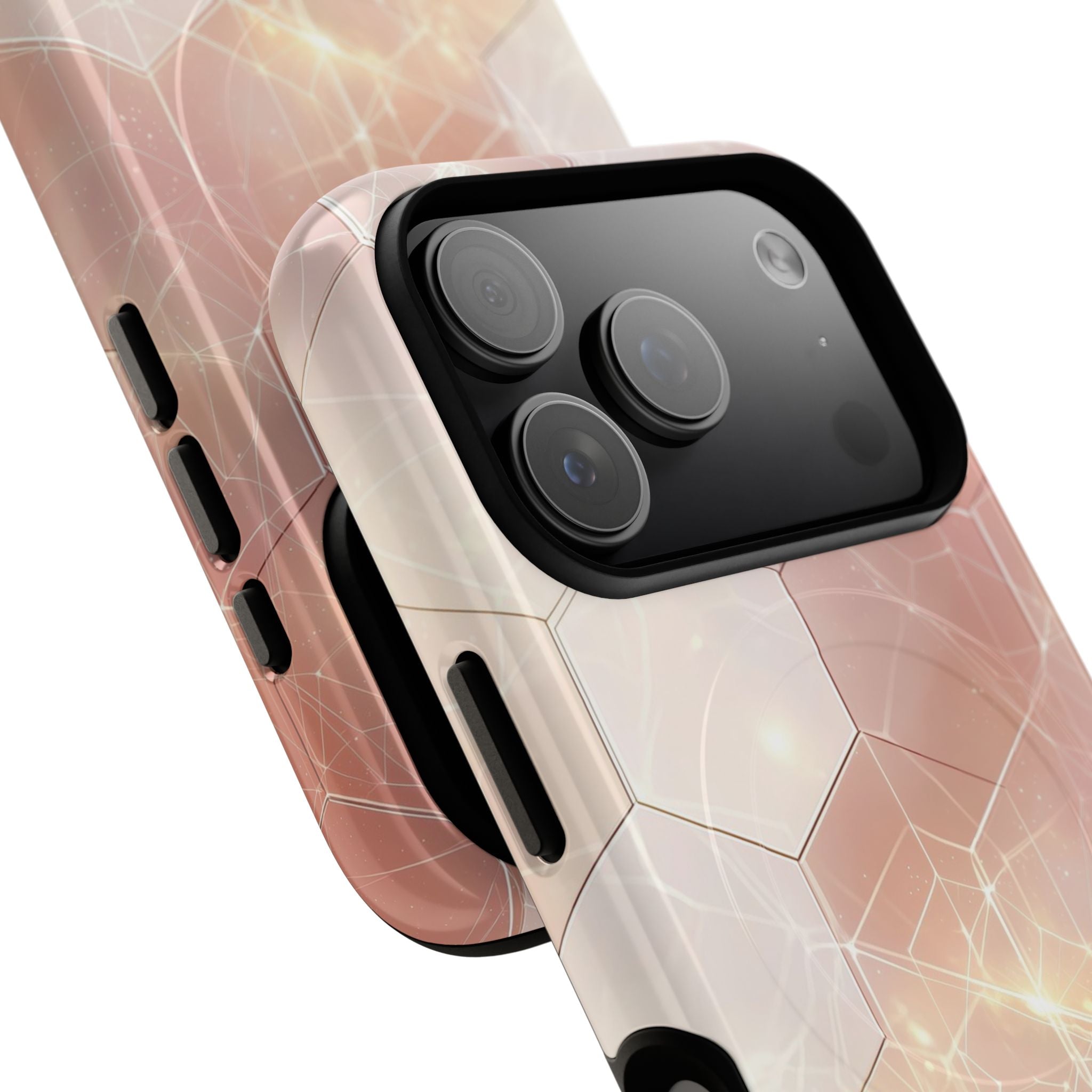 Honeycomb Glow iPhone 17 Pro Case - Tough+ - CASE•BOB