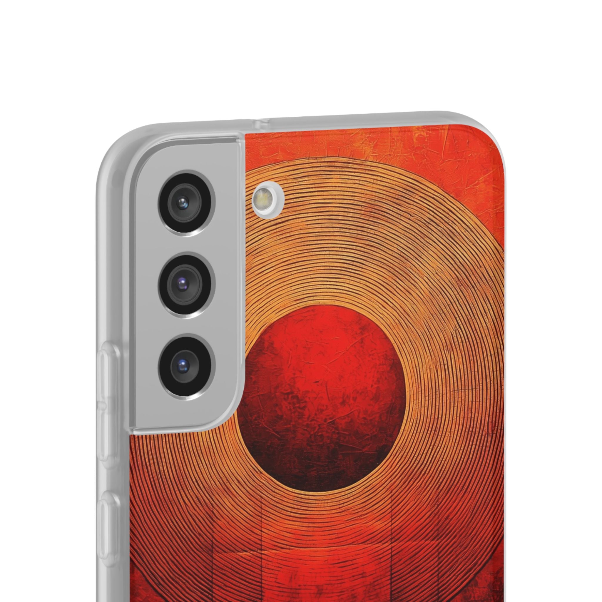 Crimson Solar Halo · Soft Phone Case for Samsung