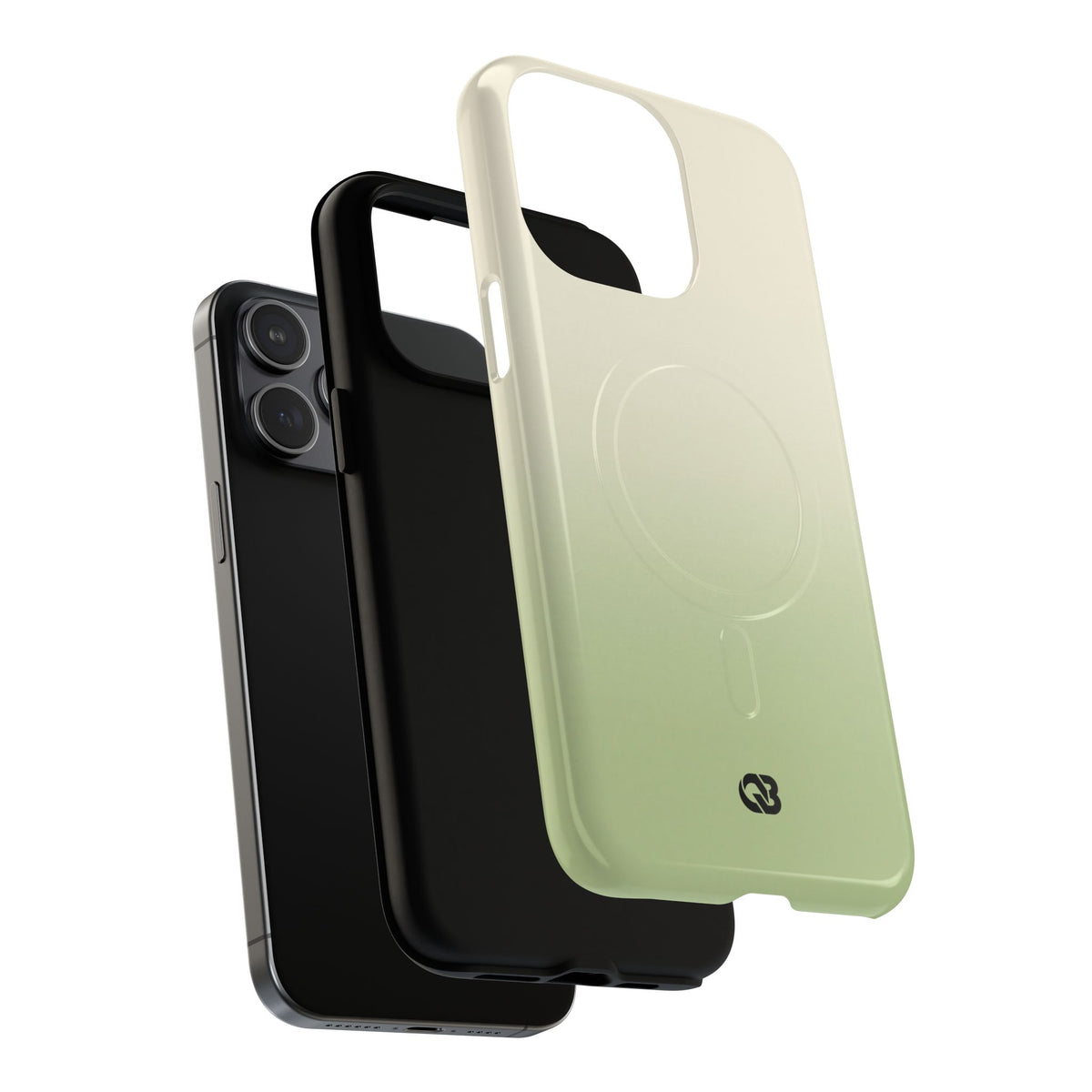 Green Tough 2.0 Magsafe Phone Case for iPhone - Bone Sage Fade