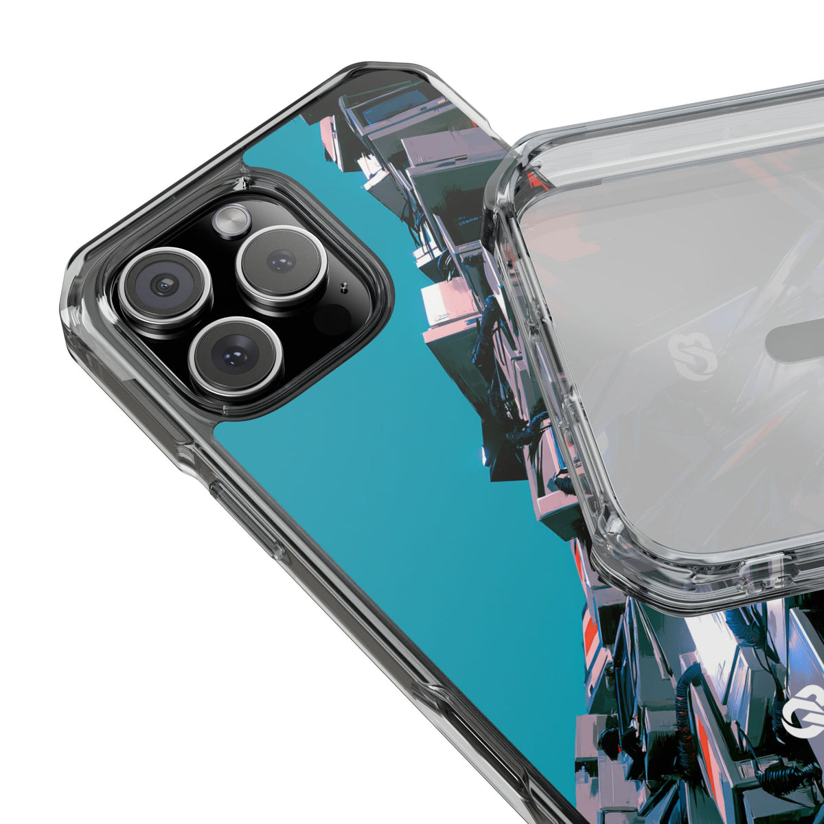 System Error Spire · Clear Impact Magnetic Phone Case for iPhone · Teal