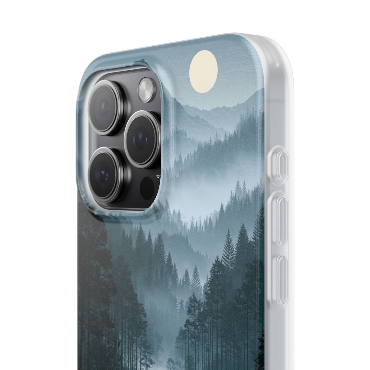 Silent Nordic Fjord · Lite Phone Case for iPhone · Blue