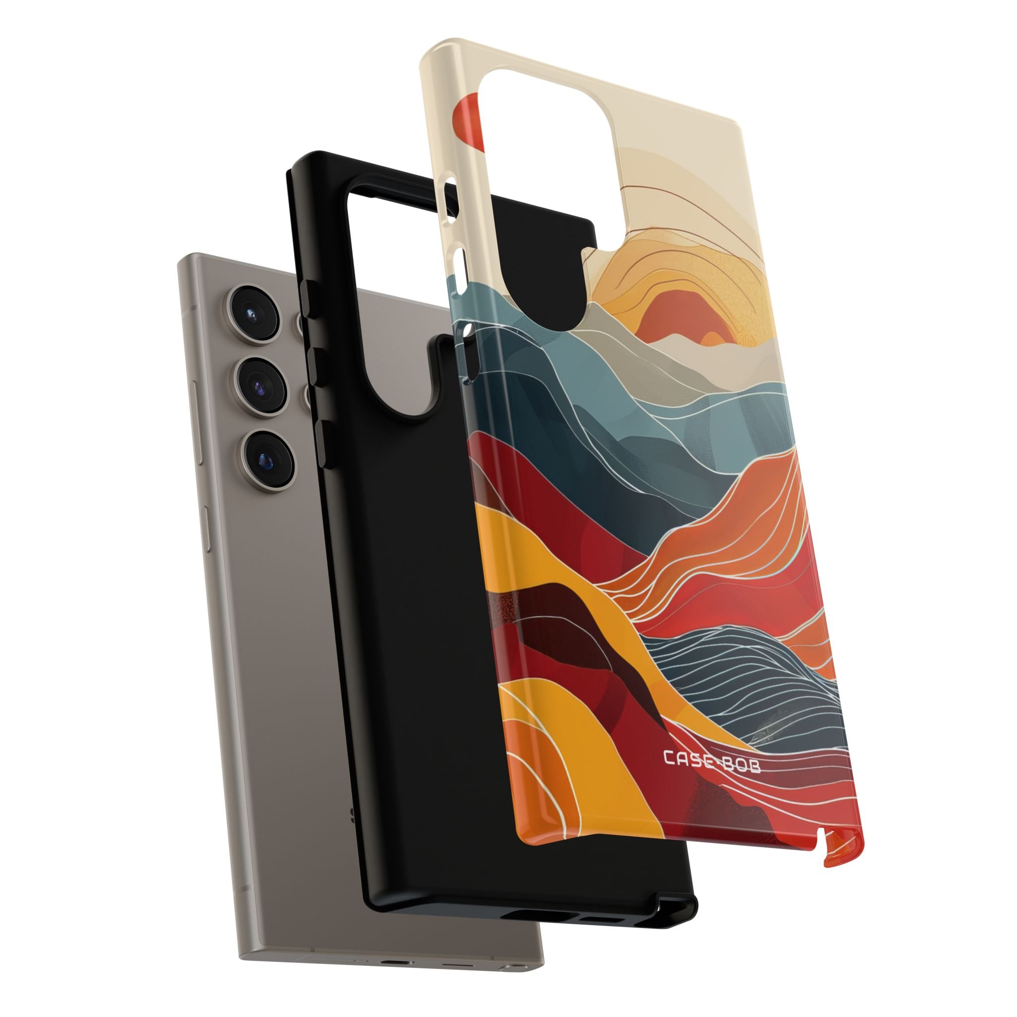 Auringonpaisteiset harjanteet Samsung S24 Ultra - Kova suojakotelo