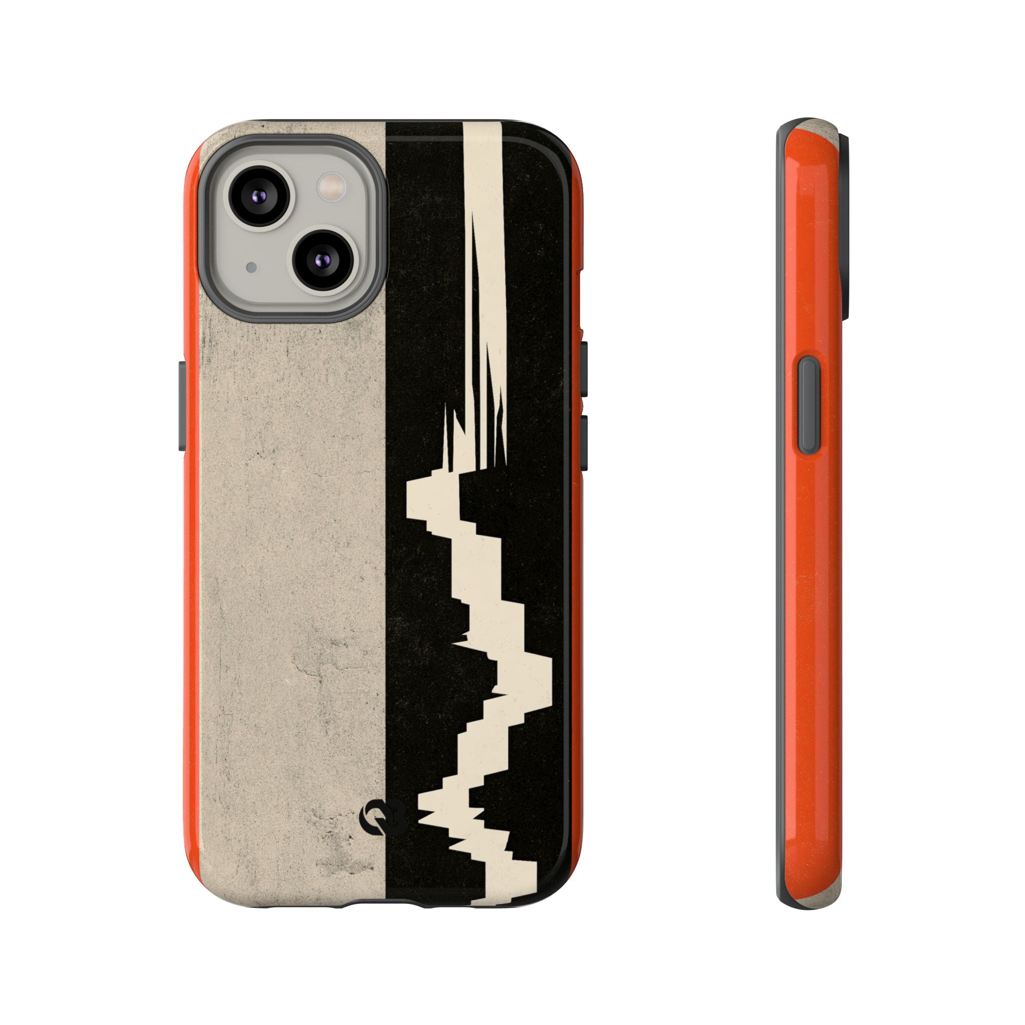 Orange Tough Phone Case for iPhone - Orange Monolith Rift