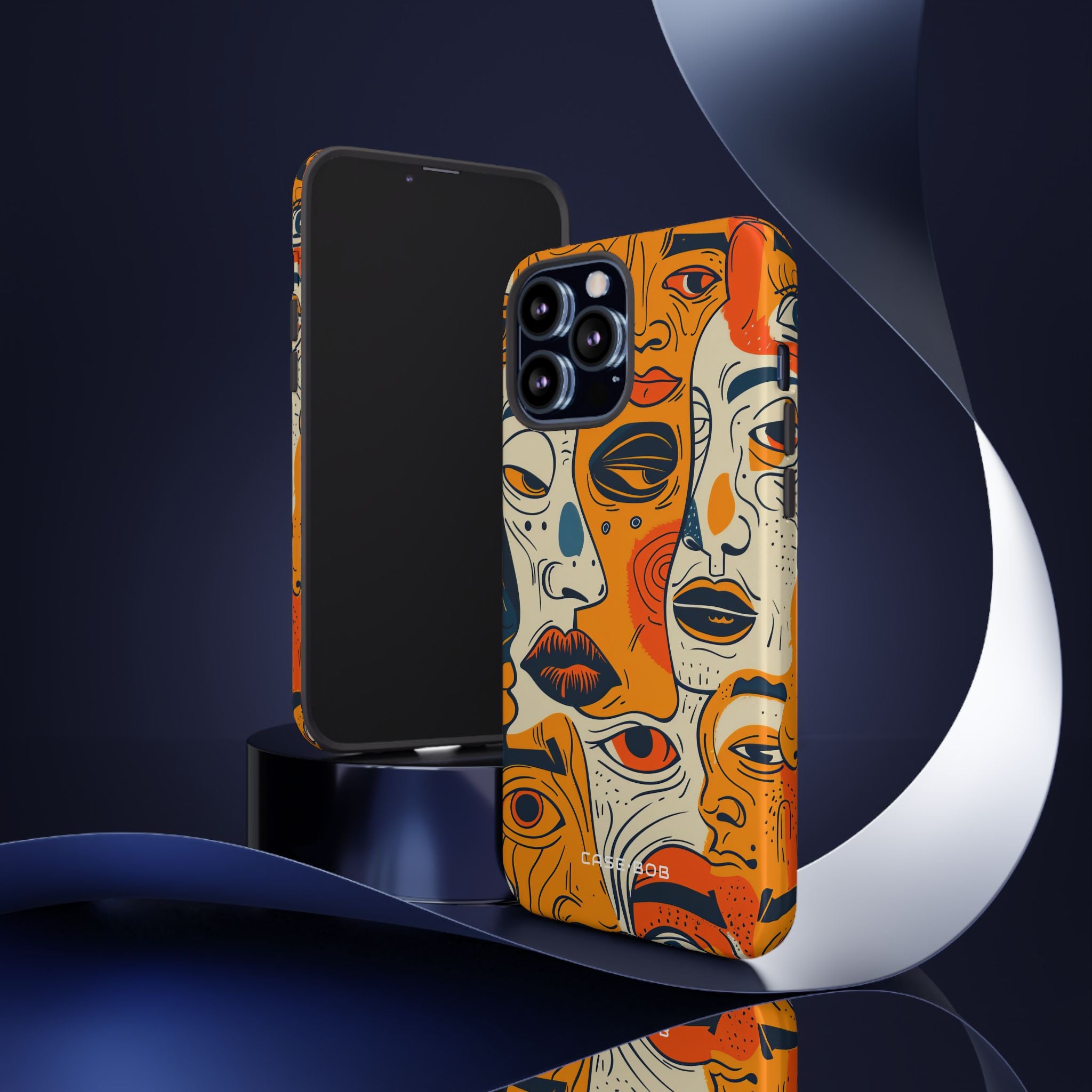 Tangled Faces Sunset iPhone 13 Pro Max Case - Tough