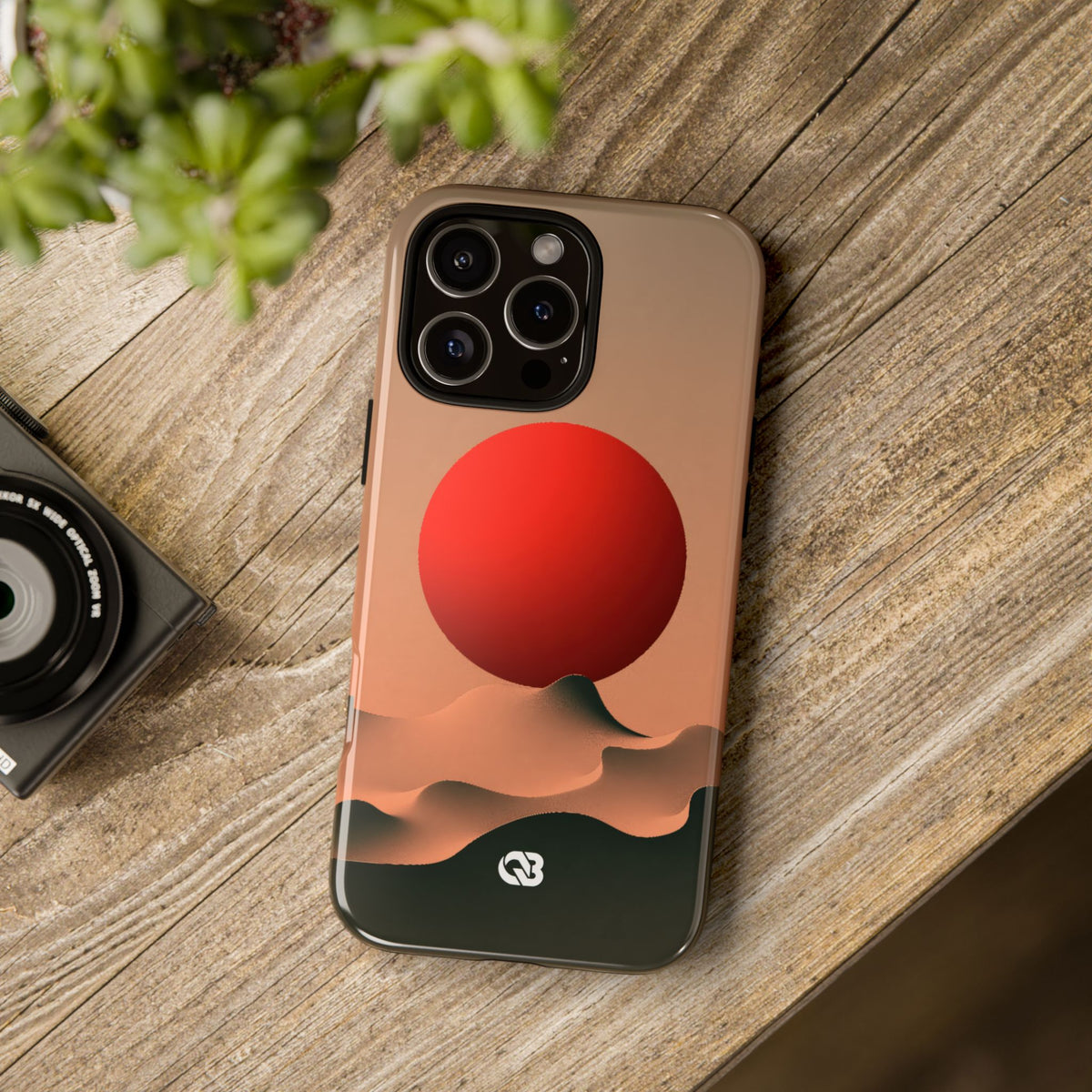 Crimson Sol Ridge · Tough Phone Case for iPhone · Red