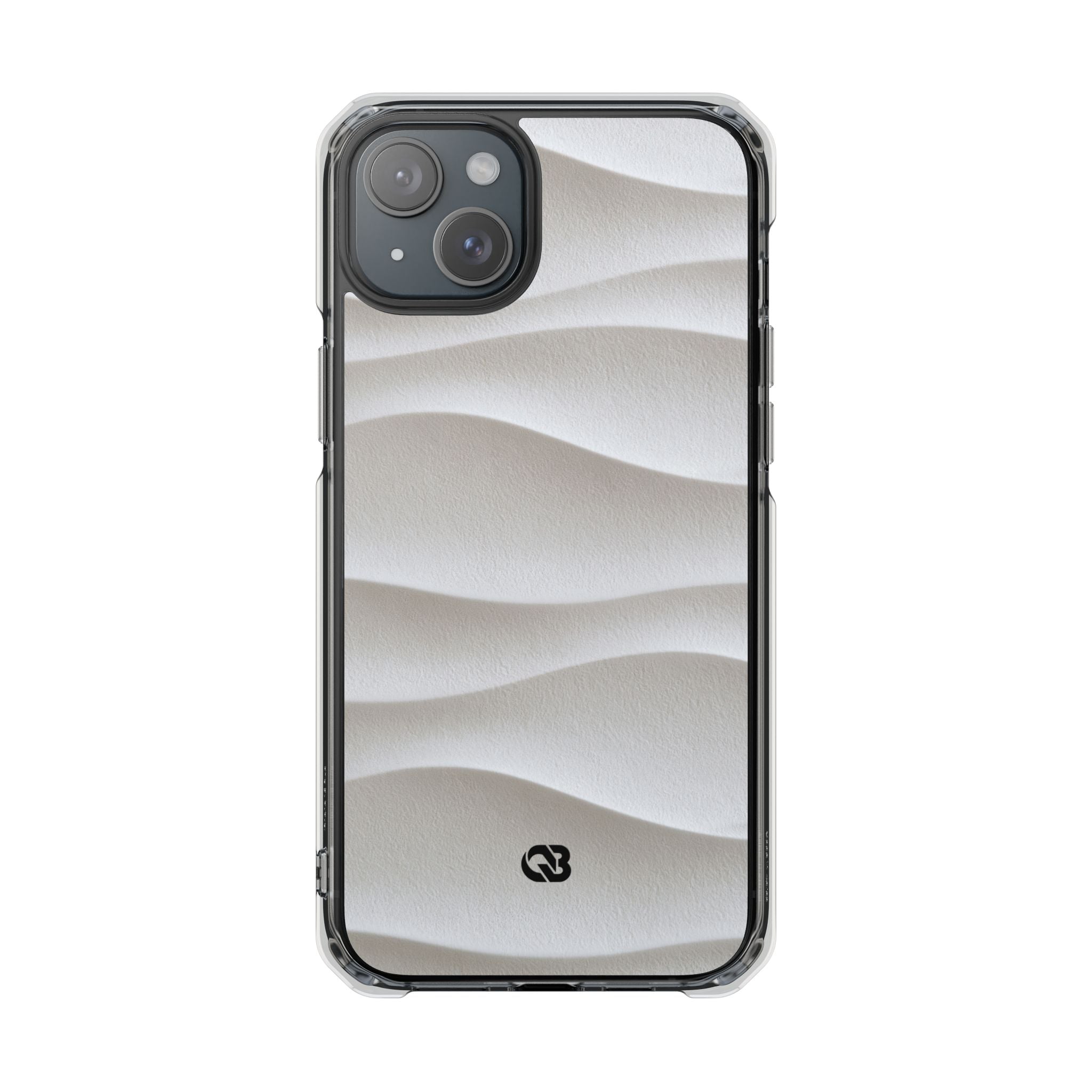 White Impact MagSafe Phone Case for iPhone - Arctic Flow Ridges