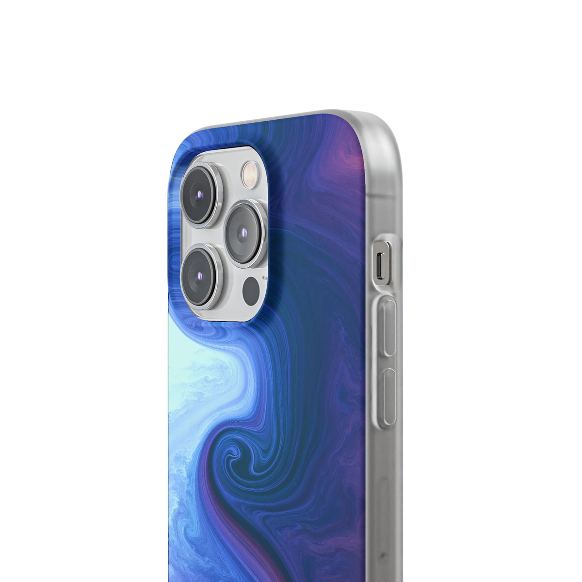 Azure Fluid Swirl · Lite Phone Case for iPhone · Blue