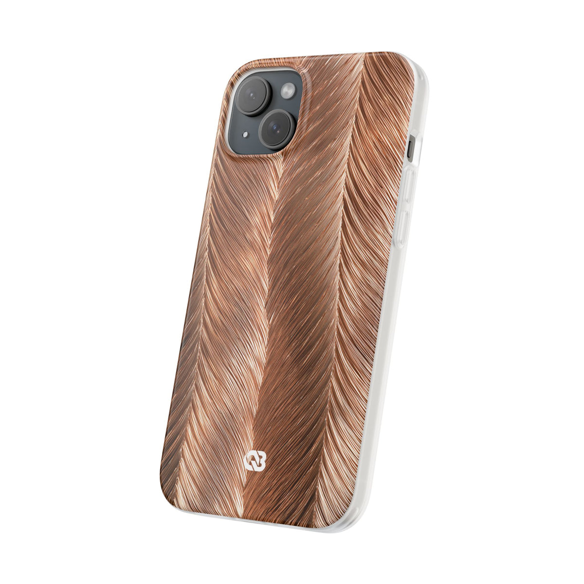 Rose Gold Weave · Lite Phone Case for iPhone · Brown