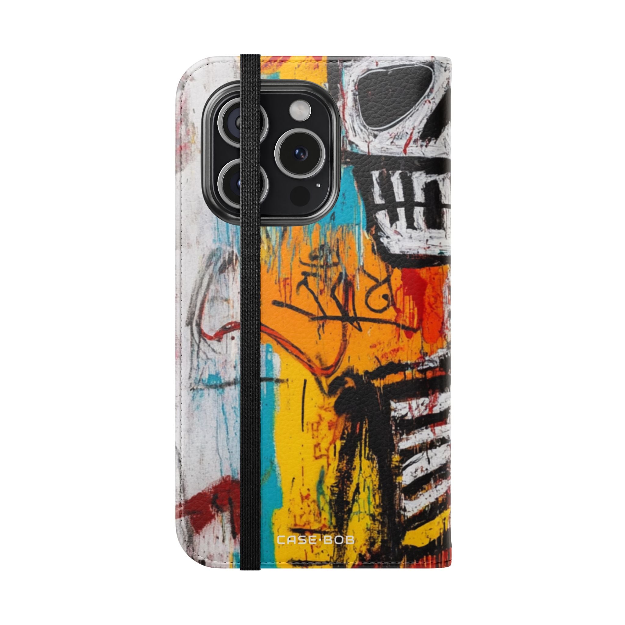 Neon Skull Chaos - iPhone 15 Pro Case - Wallet