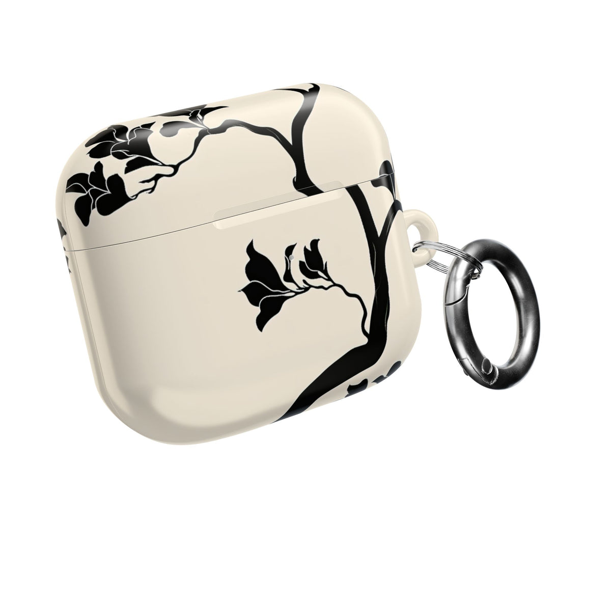 Ebony Magnolia · Hard Case for AirPods & AirPods Pro · Beige