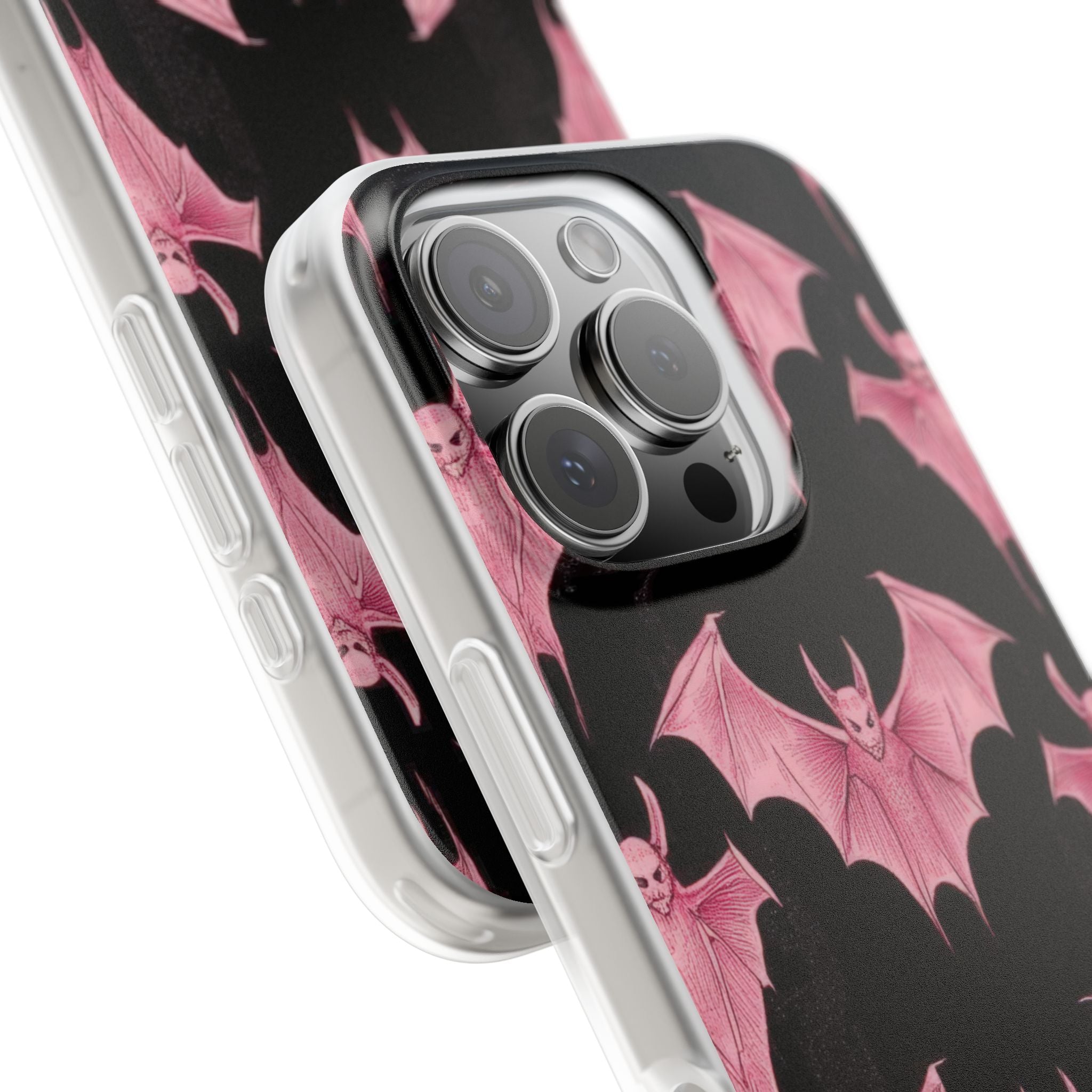 Pink Batwave iPhone 16 Pro Case - Soft