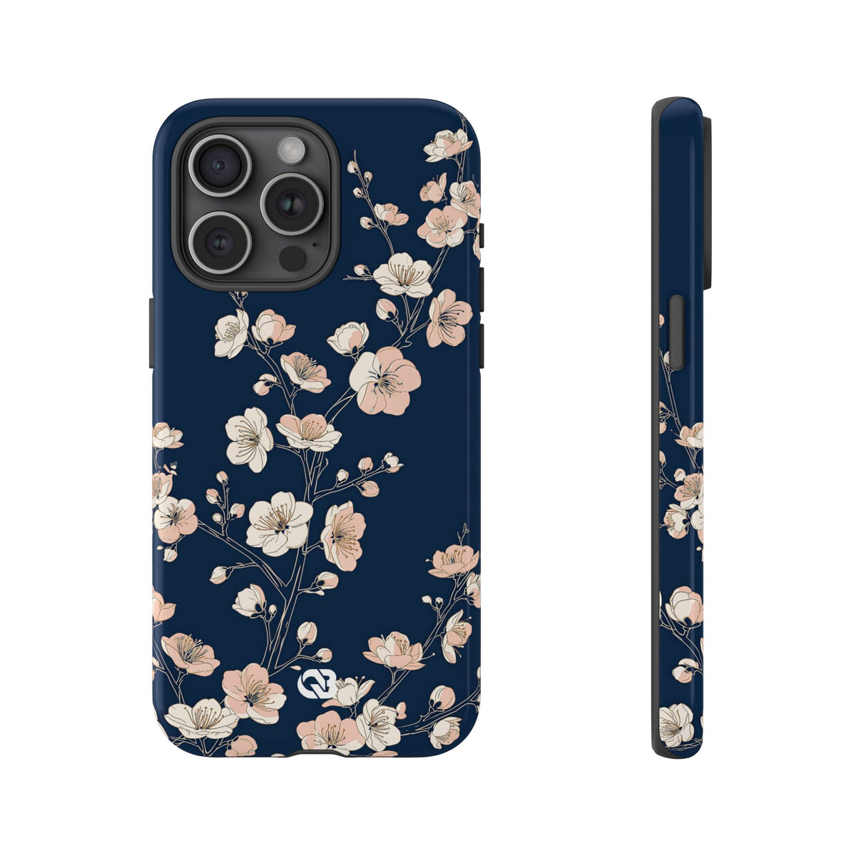 Midnight Plum Blossom · Tough Phone Case for iPhone · Blue