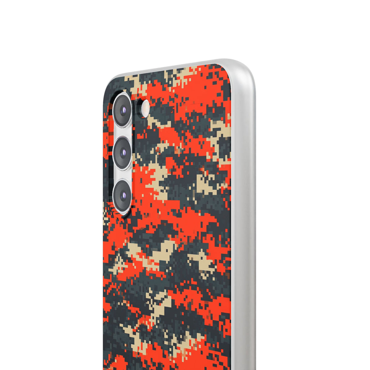 Signal Pixel Camo · Lite Phone Case for Samsung · Orange