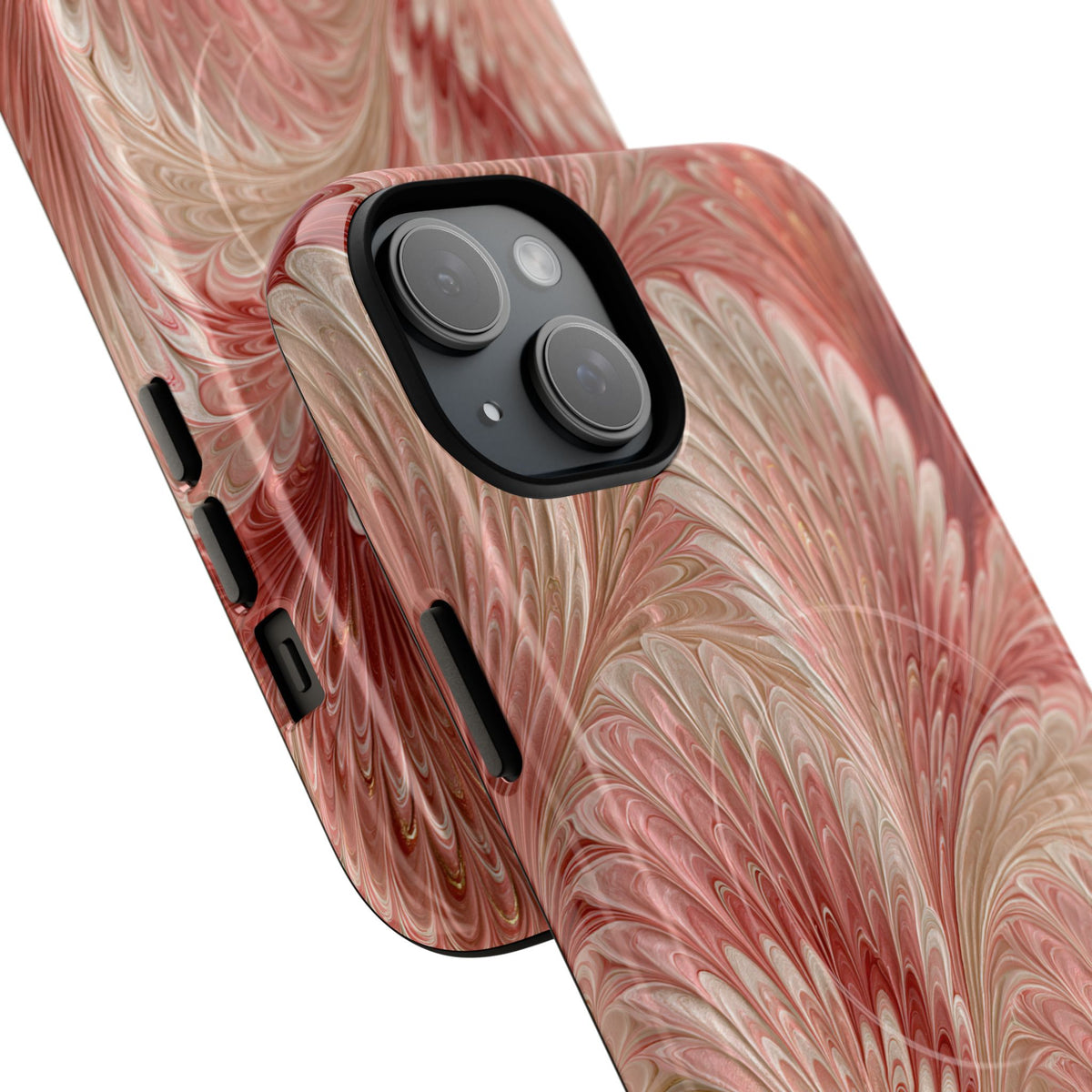Blush Petal Plume · Tough 2.0 Magnetic Phone Case for iPhone · Pink
