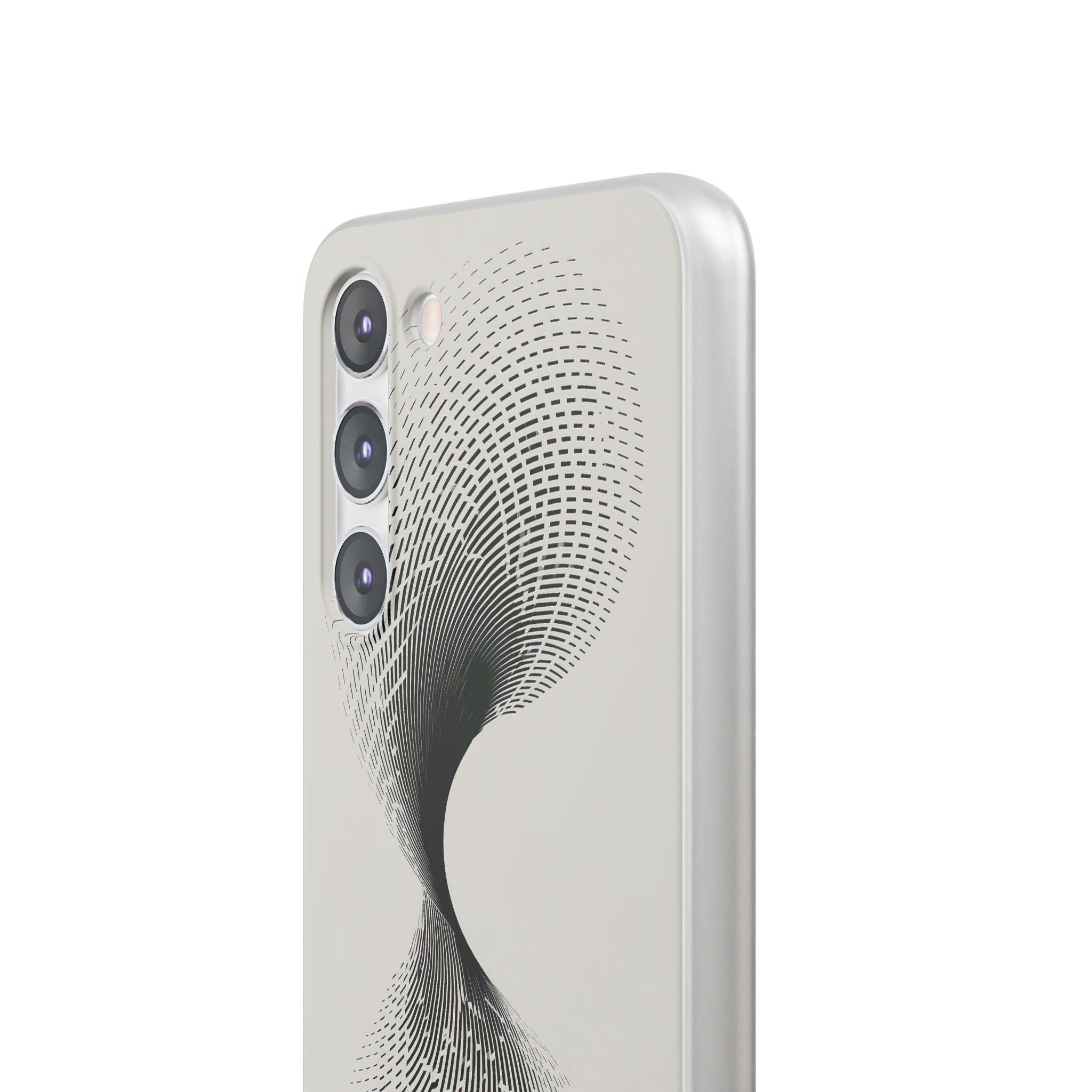 White Lite Phone Case for Samsung - Linear Torsion Grid