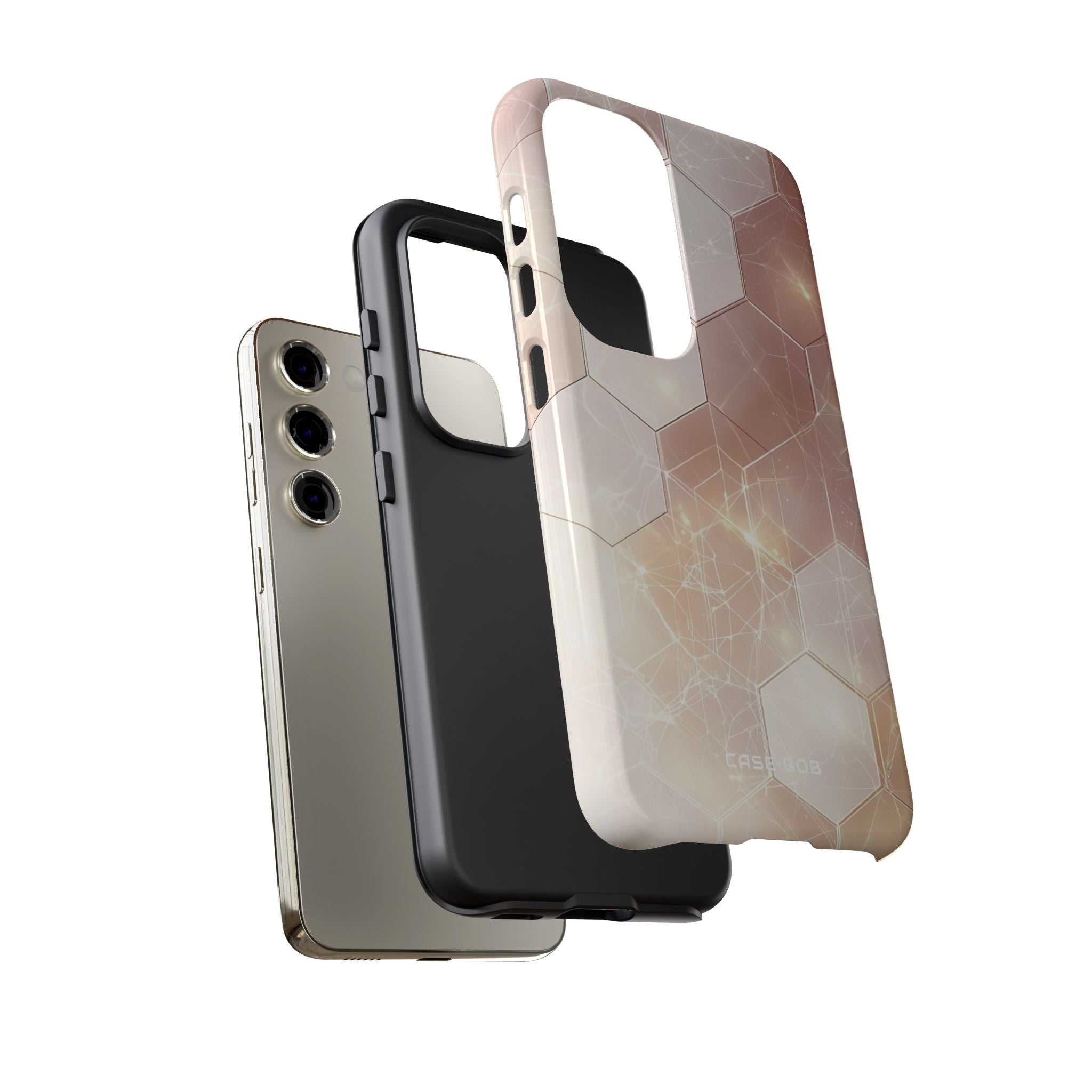 Honeycomb Glow Samsung S23 Case - Tough