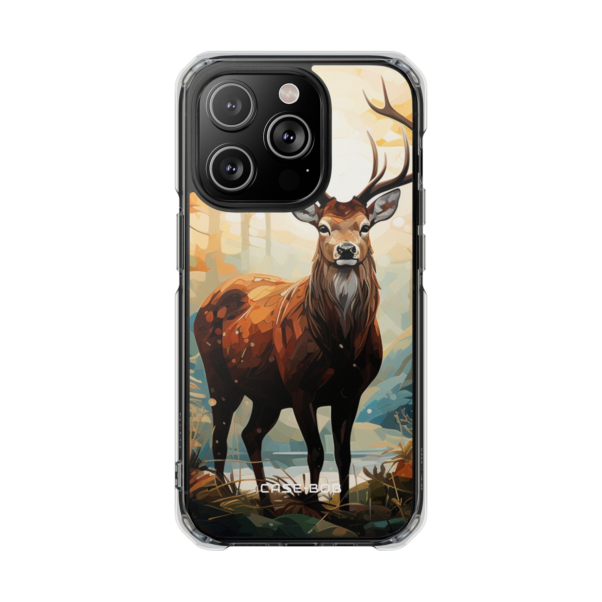Glowing Stag iPhone 14 Pro Case - Impact - CASE•BOB