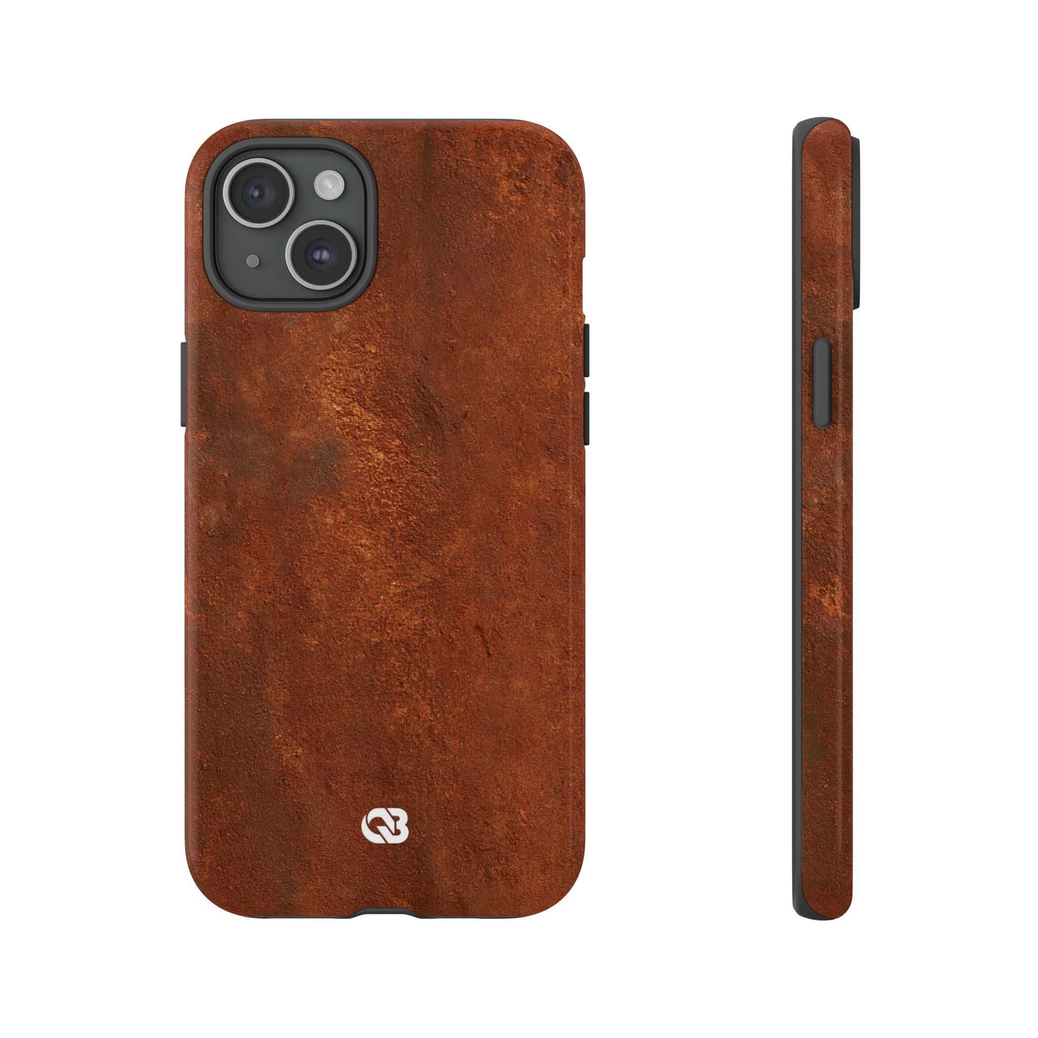 Orange Tough Phone Case for iPhone - Oxidized Iron Crust