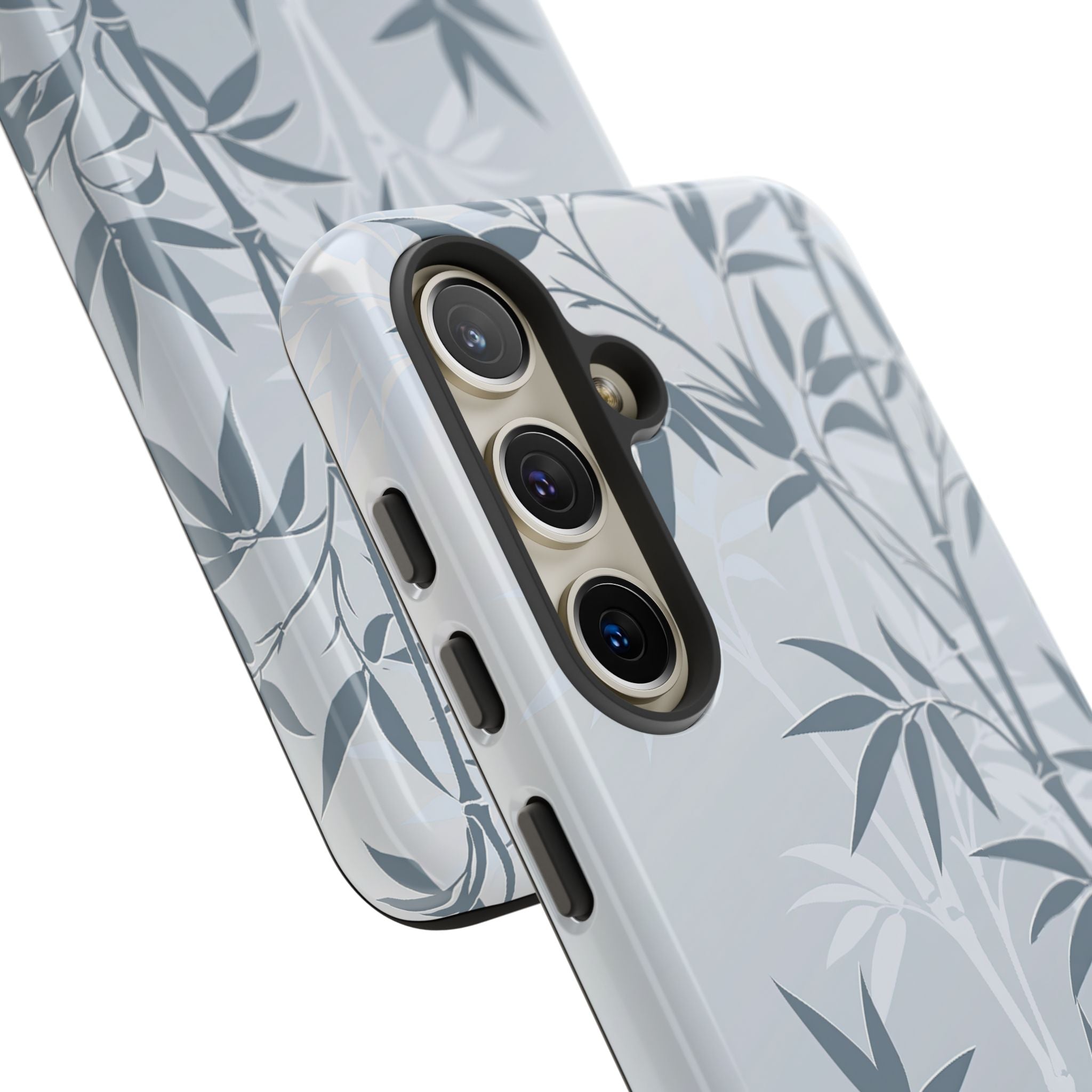 Blue Tough Phone Case for Samsung - Slate Bamboo Shadow