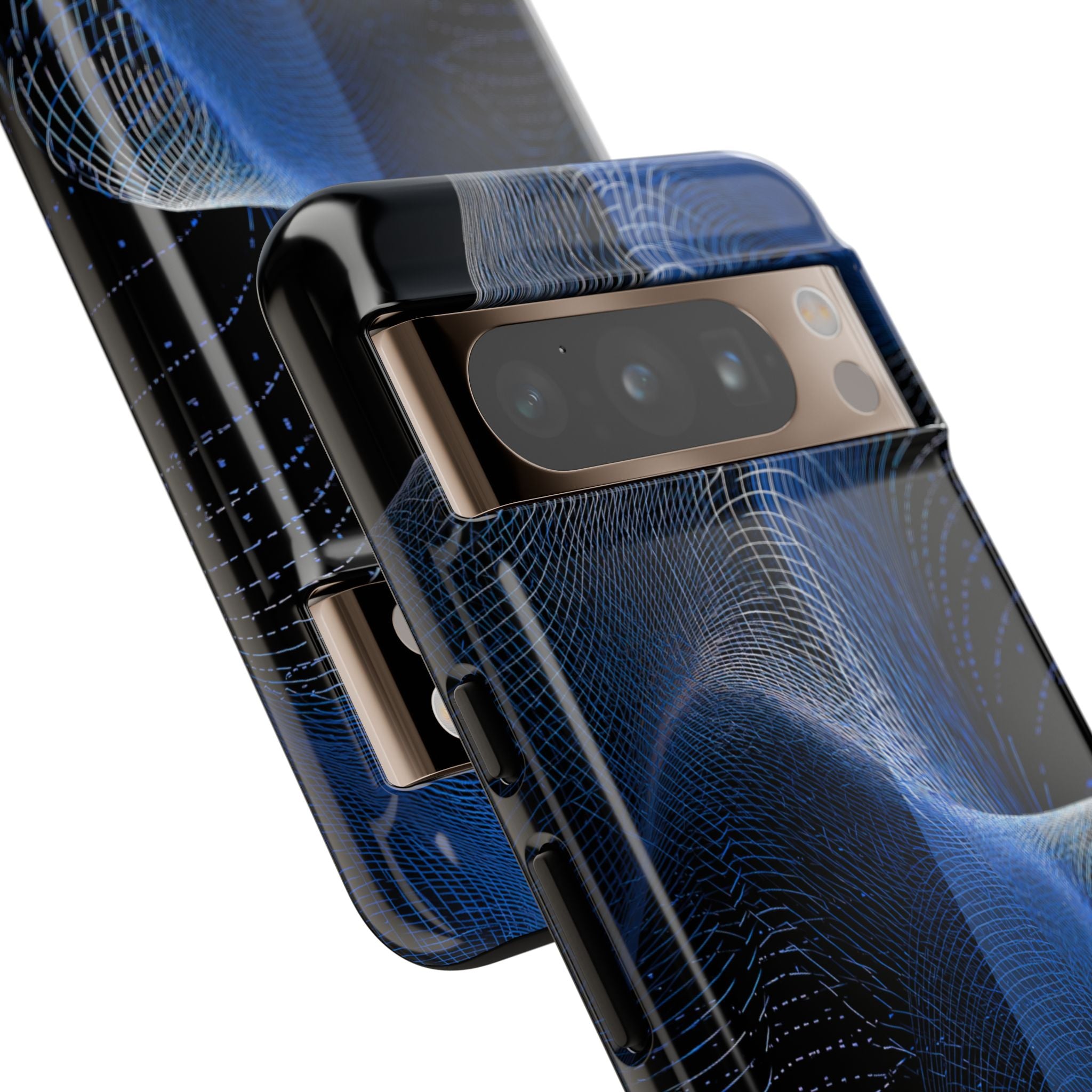 Blue Tough Phone Case for Google Pixel - Electric Blue Flux