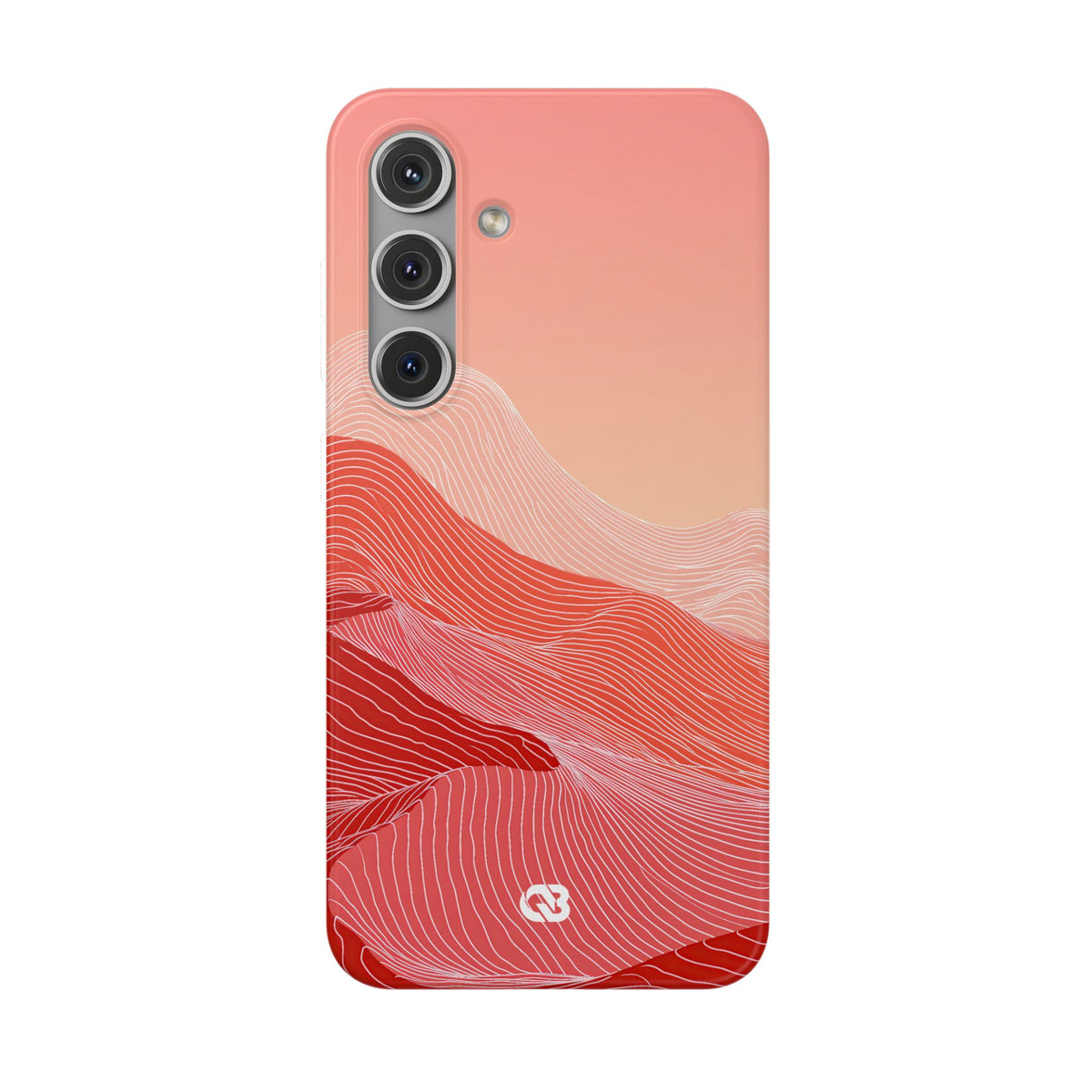 Coral Ridge Contours · Lite Phone Case for Samsung · Red
