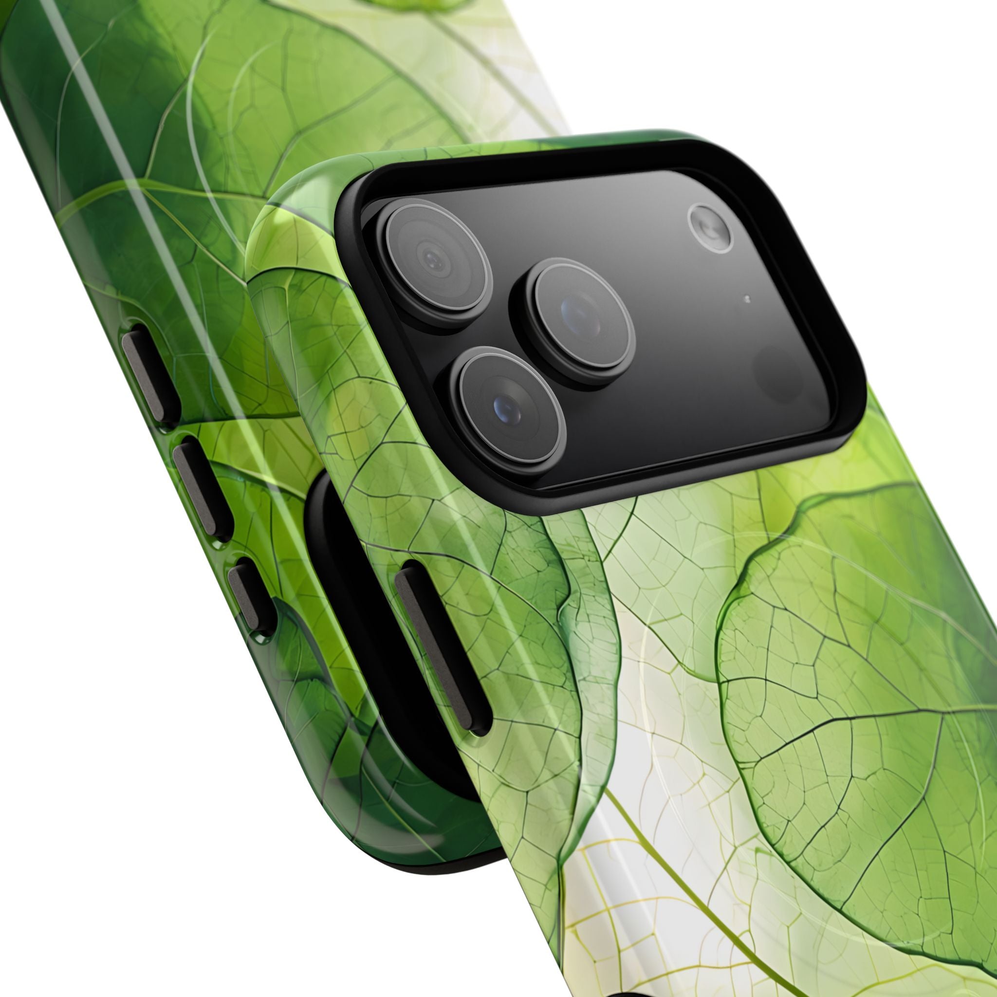 Emerald Leaf Veins · Tough+ Magsafe
