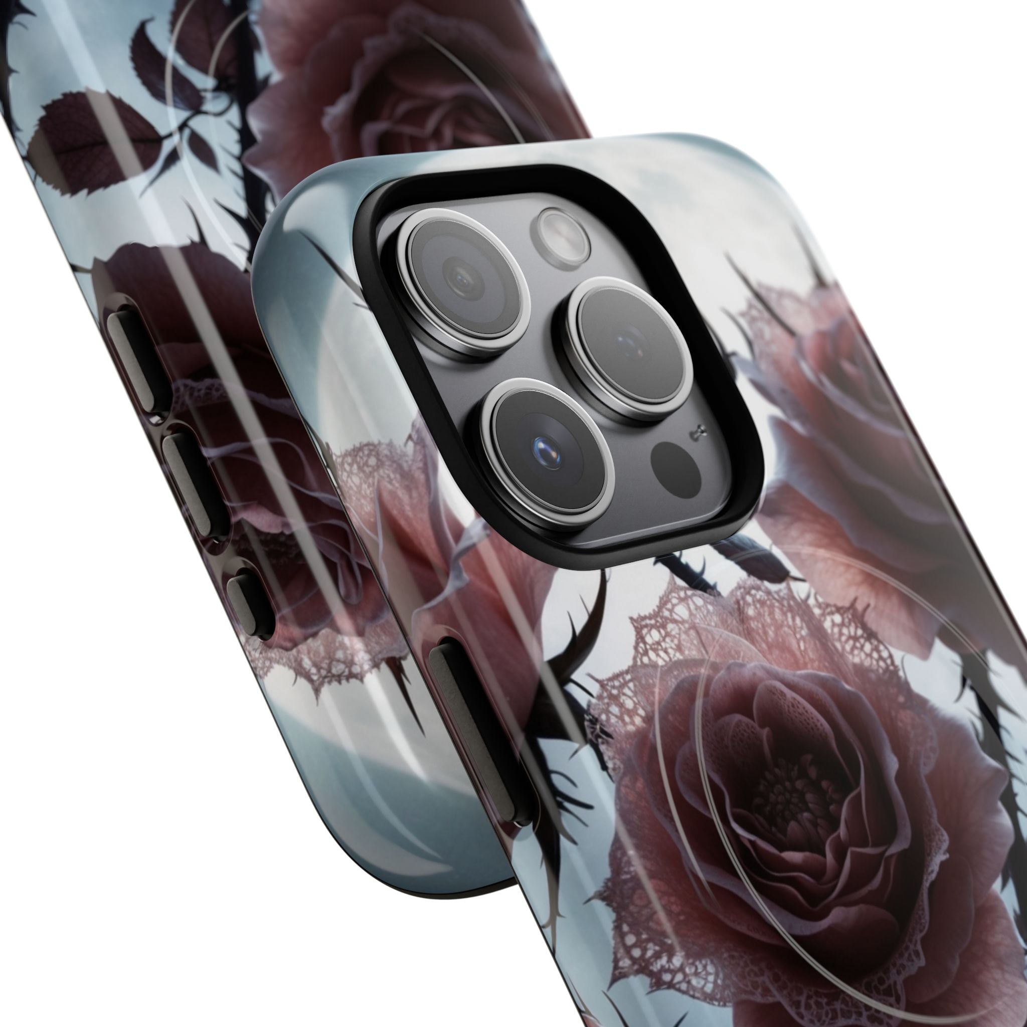 Lunar Lace Petals · Tough+ Handyhülle für iPhone · Magsafe