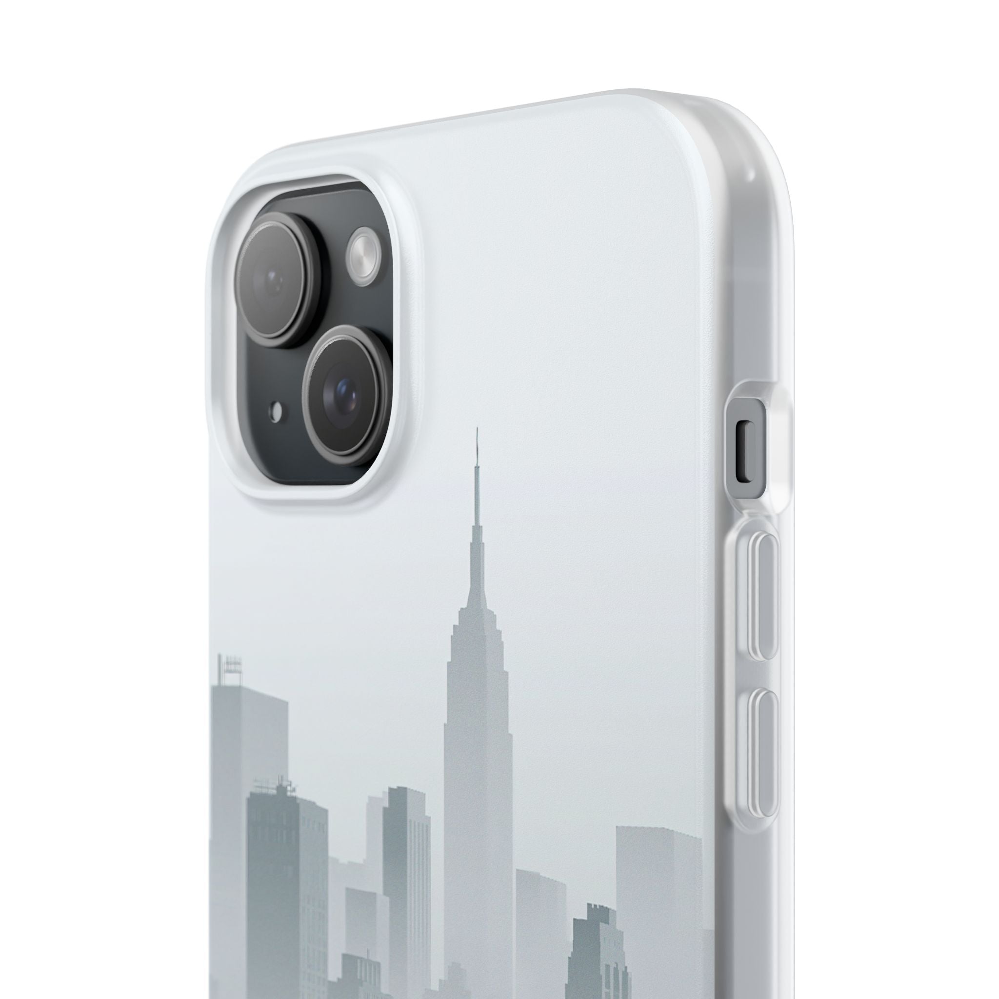 Grey Lite Phone Case for iPhone - Steel Mist Skyline
