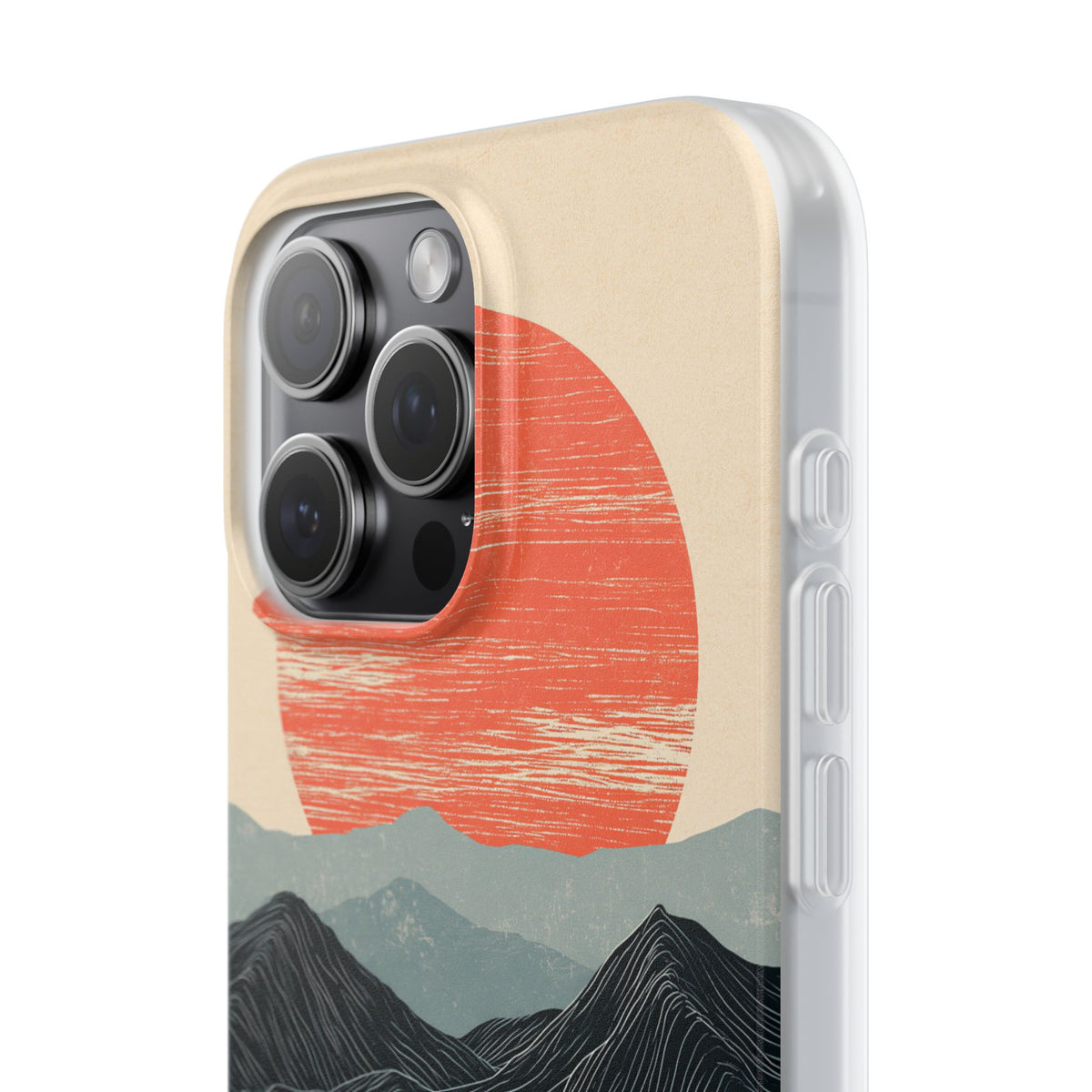 Crimson Ridge Horizon · Lite Phone Case for iPhone · Black