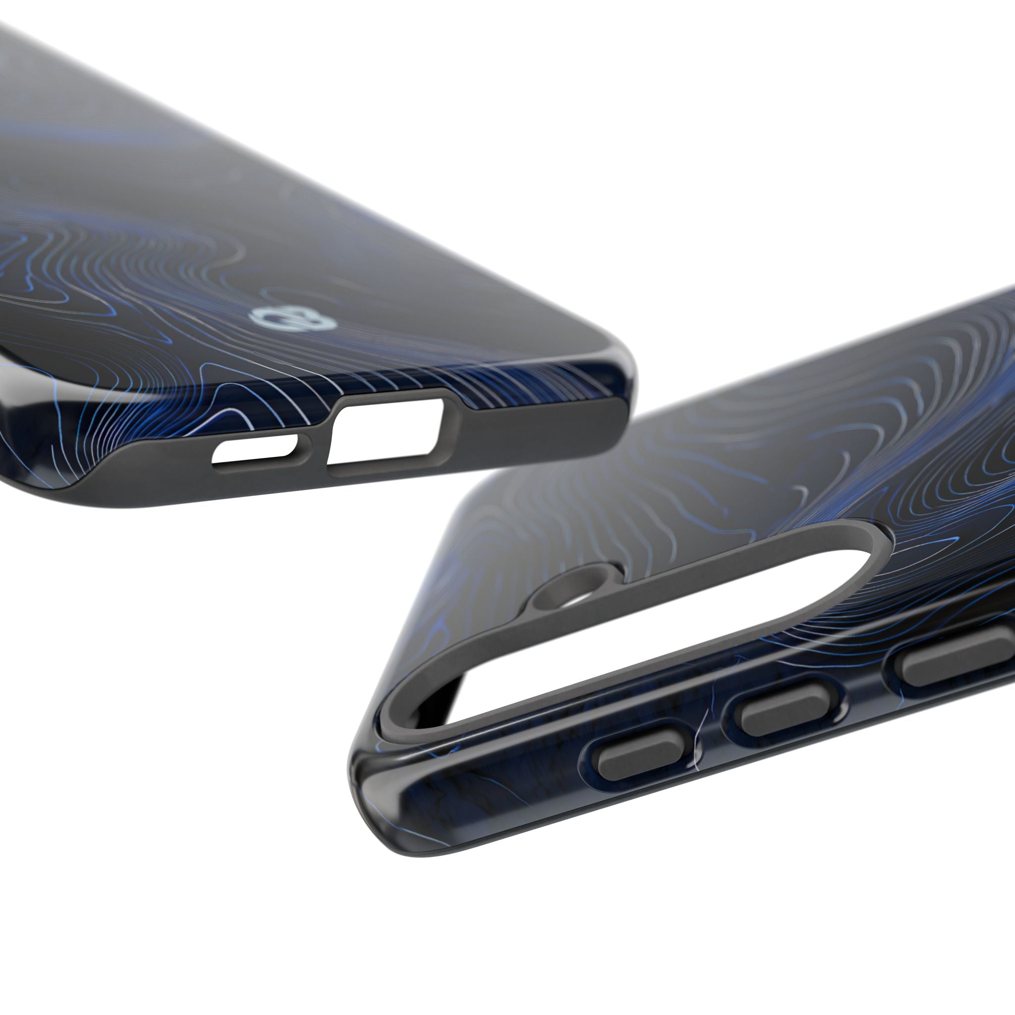 Blue Tough Phone Case for Samsung - Cobalt Contour Ridge