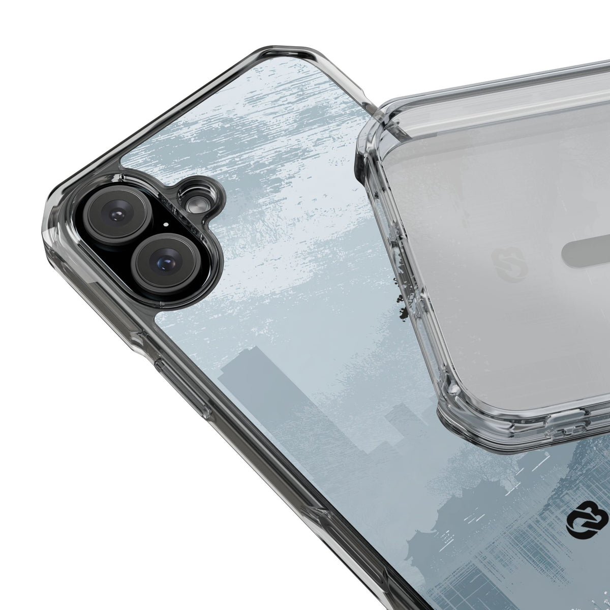 Grey Impact MagSafe Phone Case for iPhone - Steel Slate Zen